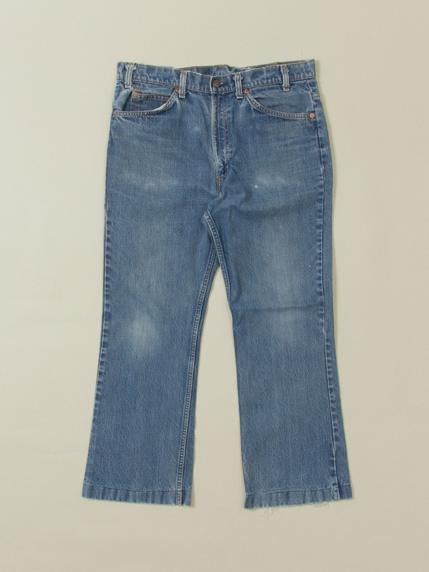 Vtg 1980s Levi's 517 Orange Tab Jeans - Made in USA (34x27)