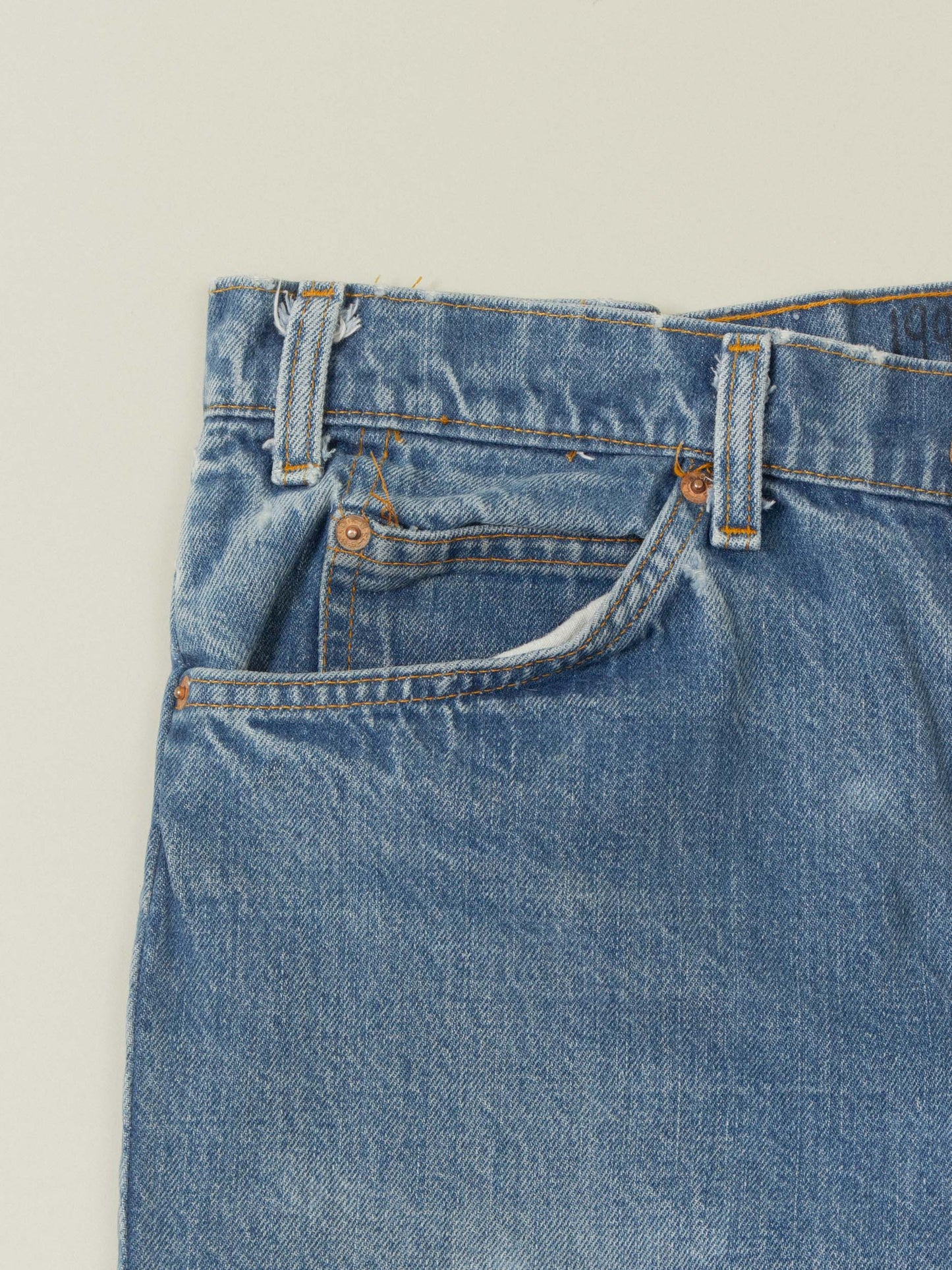 Vtg 1980s Levi's 517 Orange Tab Jeans - Made in USA (34x27)