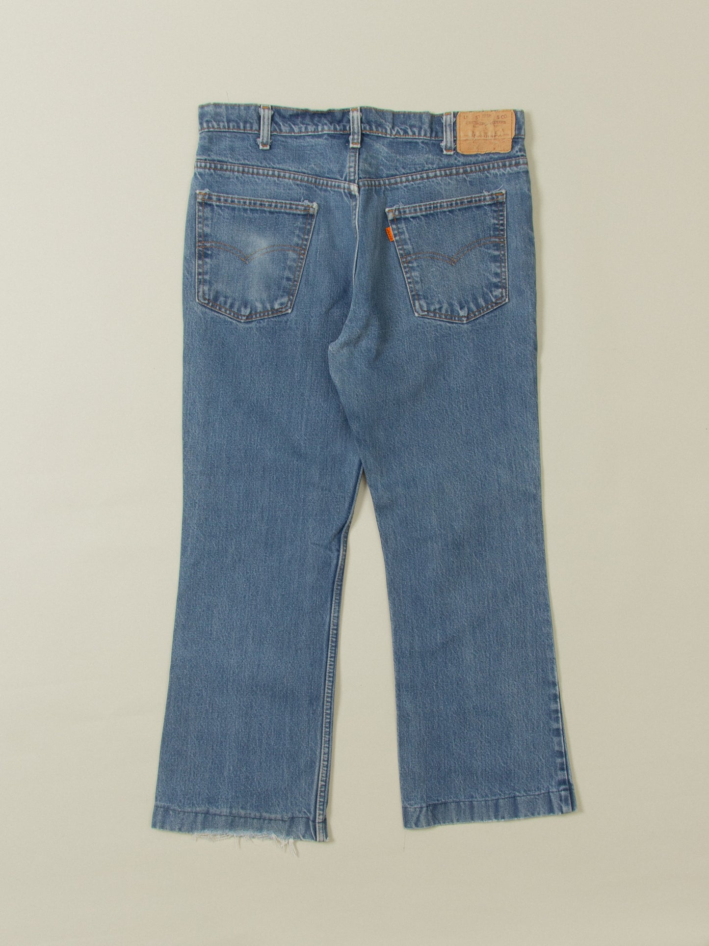 Vtg 1980s Levi's 517 Orange Tab Jeans - Made in USA (34x27)
