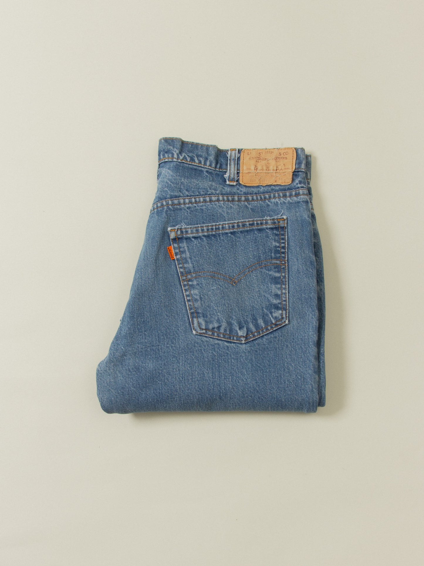 Vtg 1980s Levi's 517 Orange Tab Jeans - Made in USA (34x27)