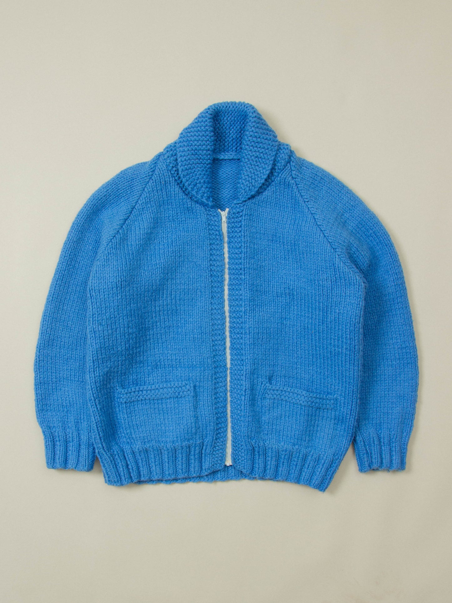 Vtg 1970s Cowichan Wool Sweater (S)