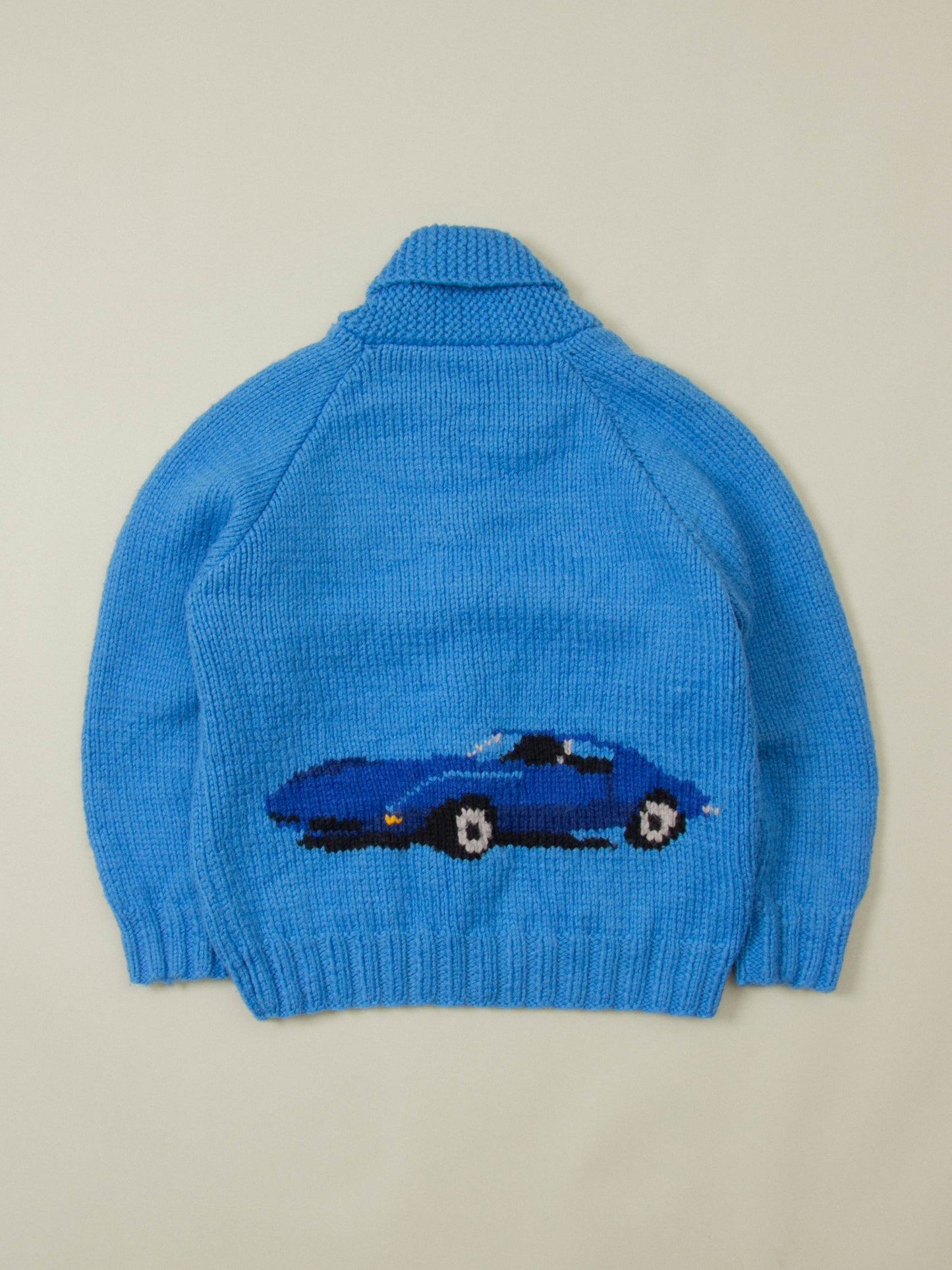 Vtg 1970s Cowichan Wool Sweater (S)