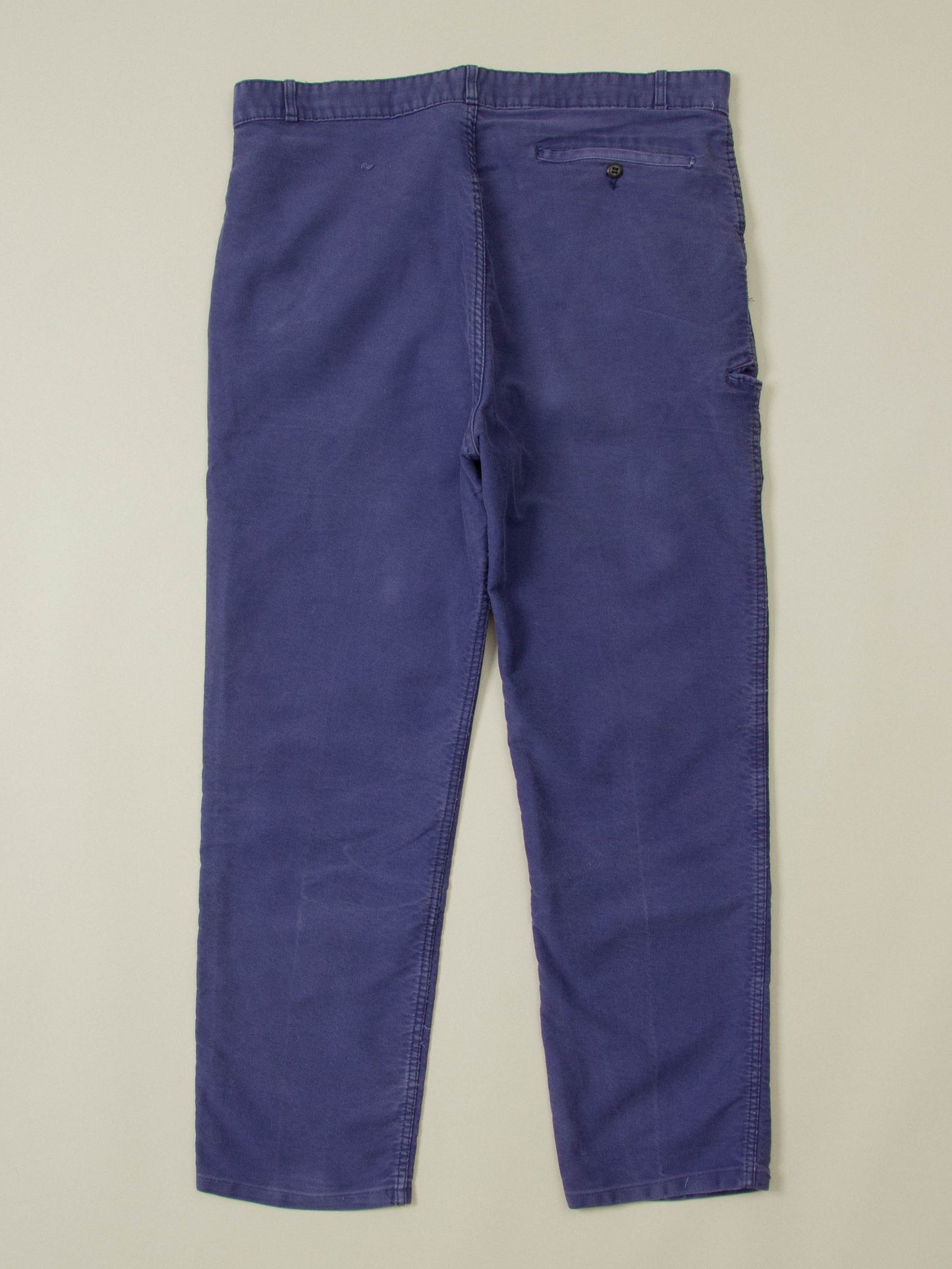 Vtg 1960s French Moleskin Workwear Trousers – Made in France (36x30)