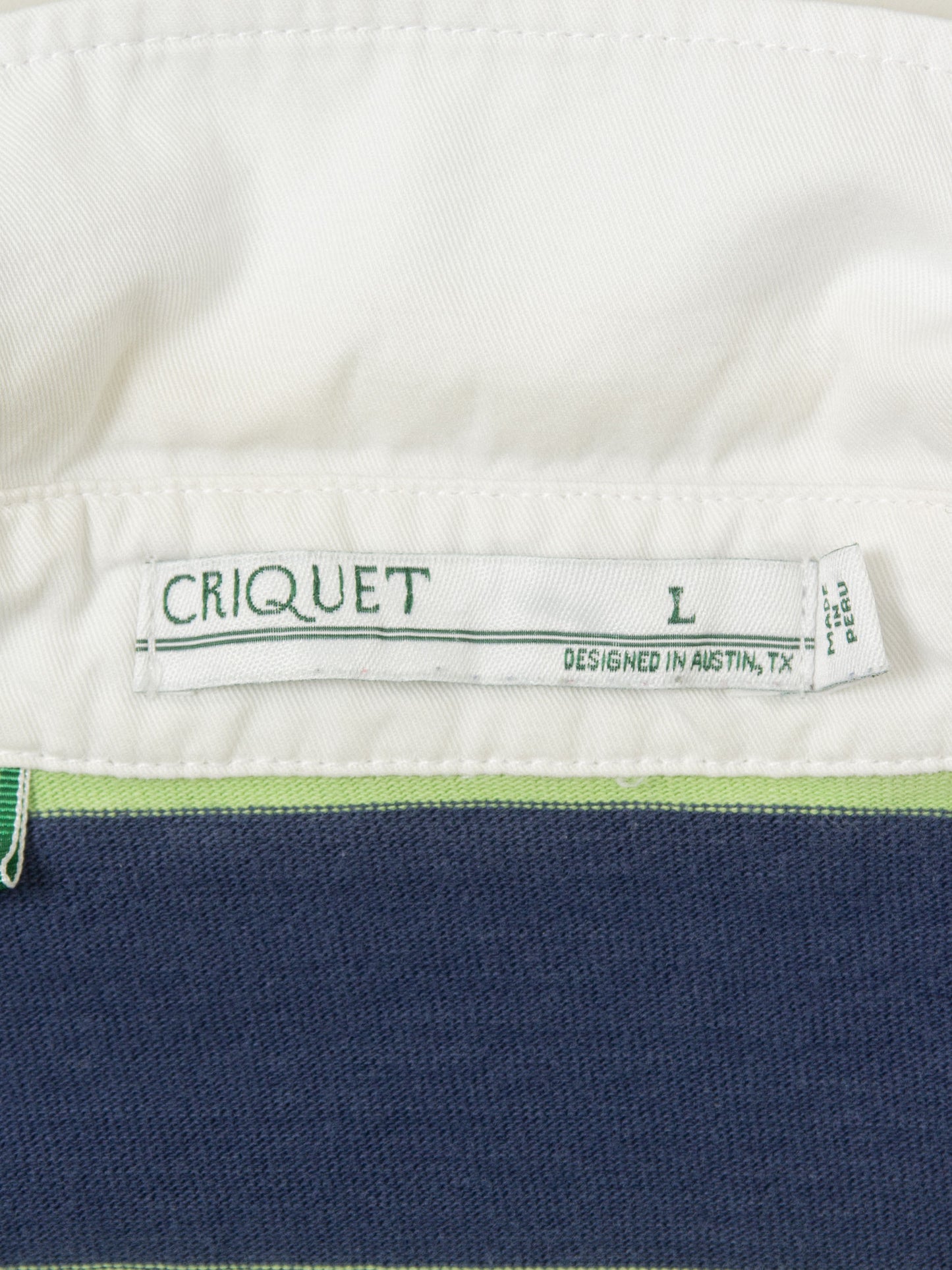 Vtg 1990s Criquet Rugby Shirt (L)