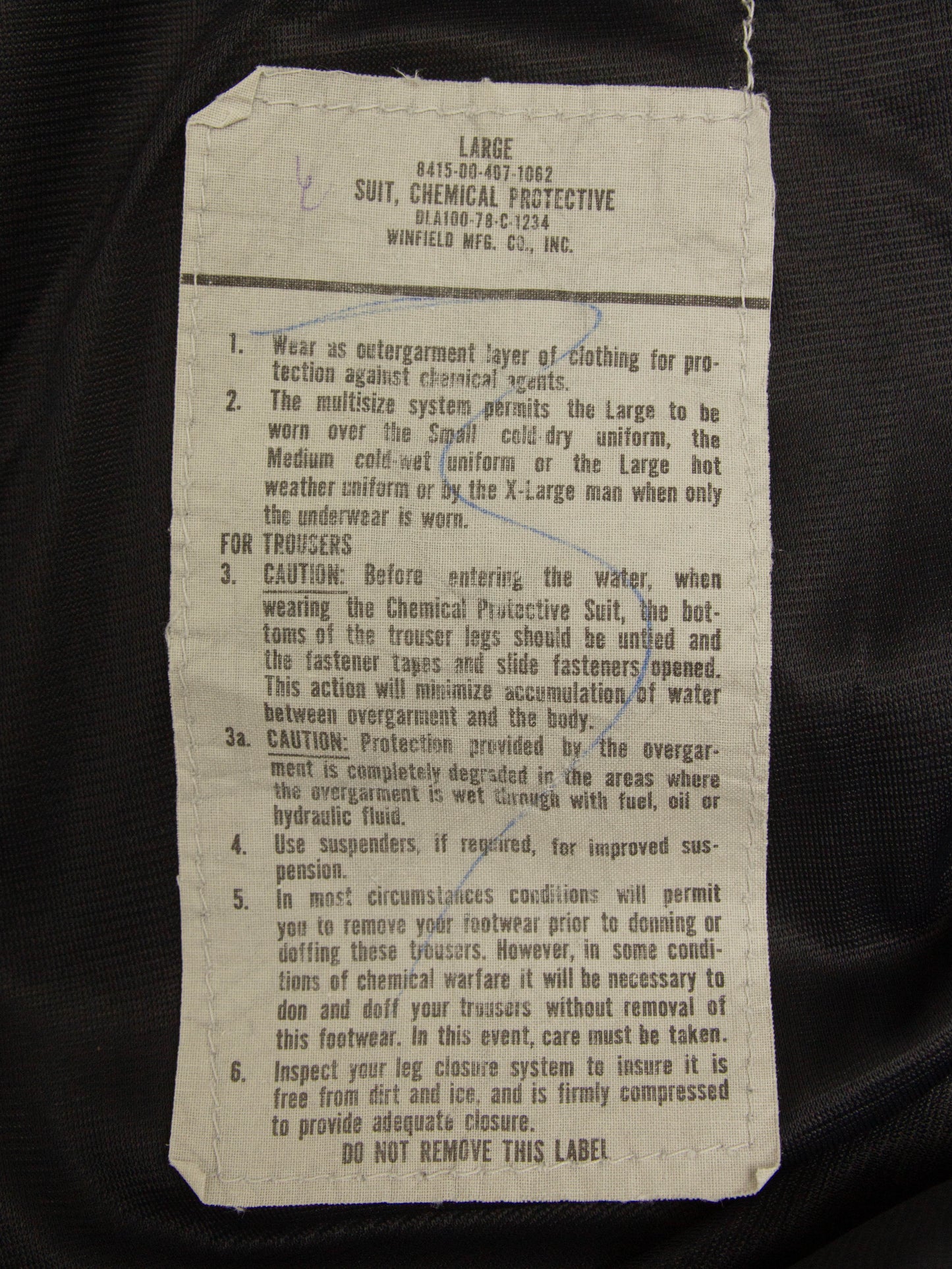 Vtg 1970s US Army Chemical Protective Trousers (40x30)