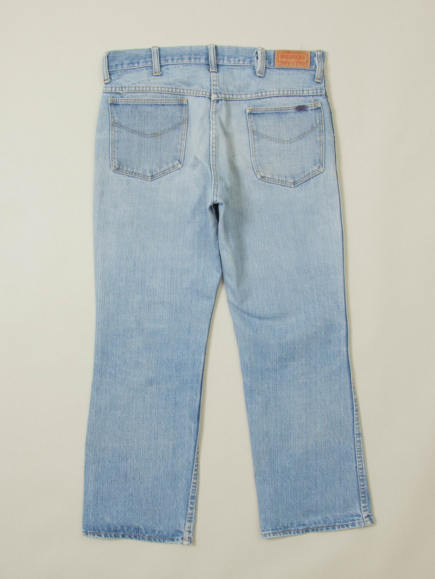 Vtg 1970s Roebucks Bootcut Jeans - Made in USA (34x28)