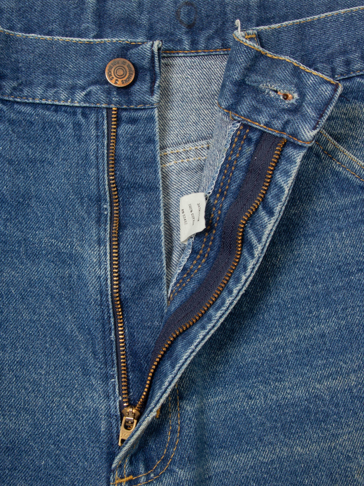 Vtg 1970s Roebucks Bootcut Jeans - Made in USA (38x33)