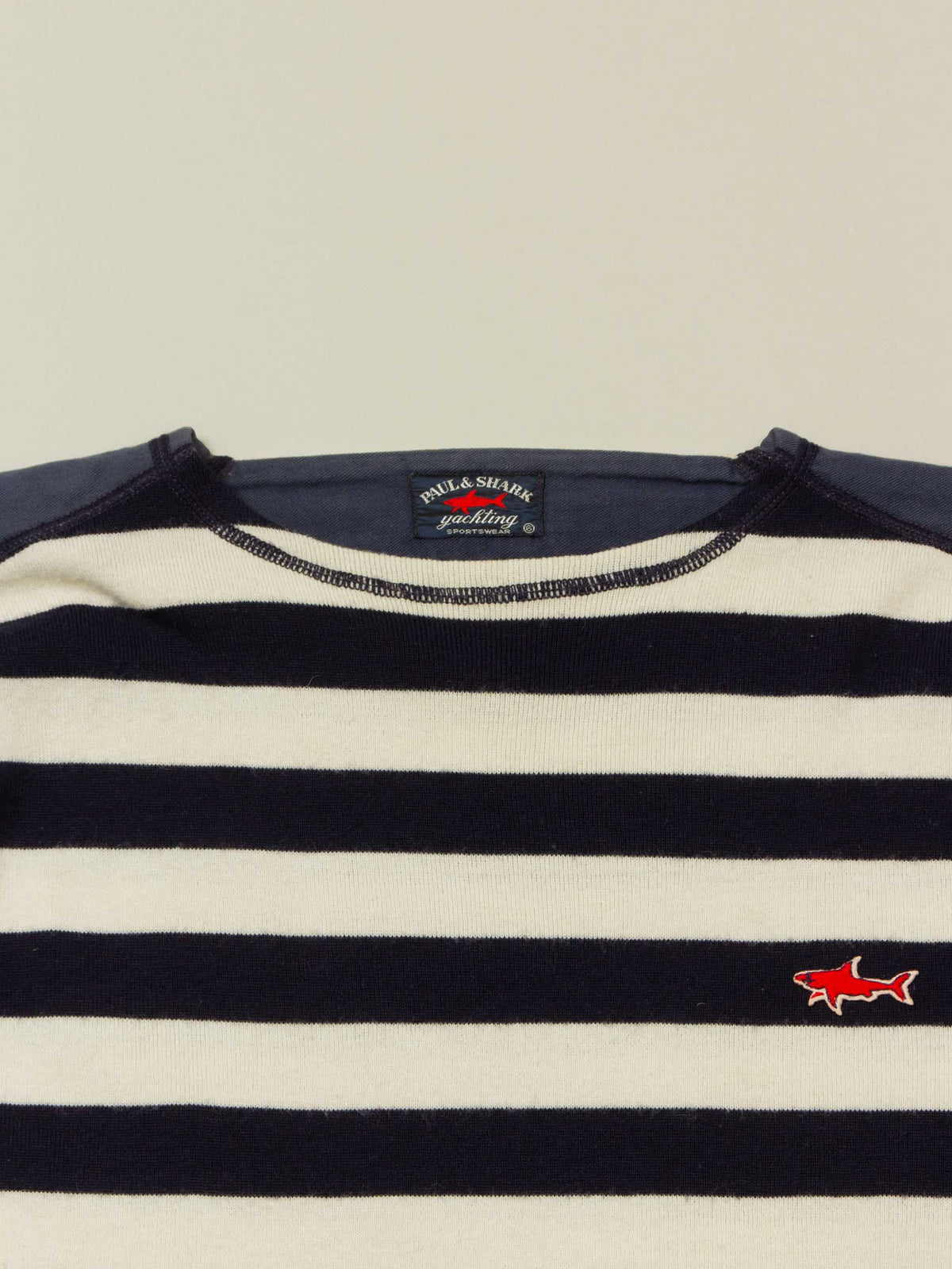 Vtg 1990s Striped Sailors Shirt (M)