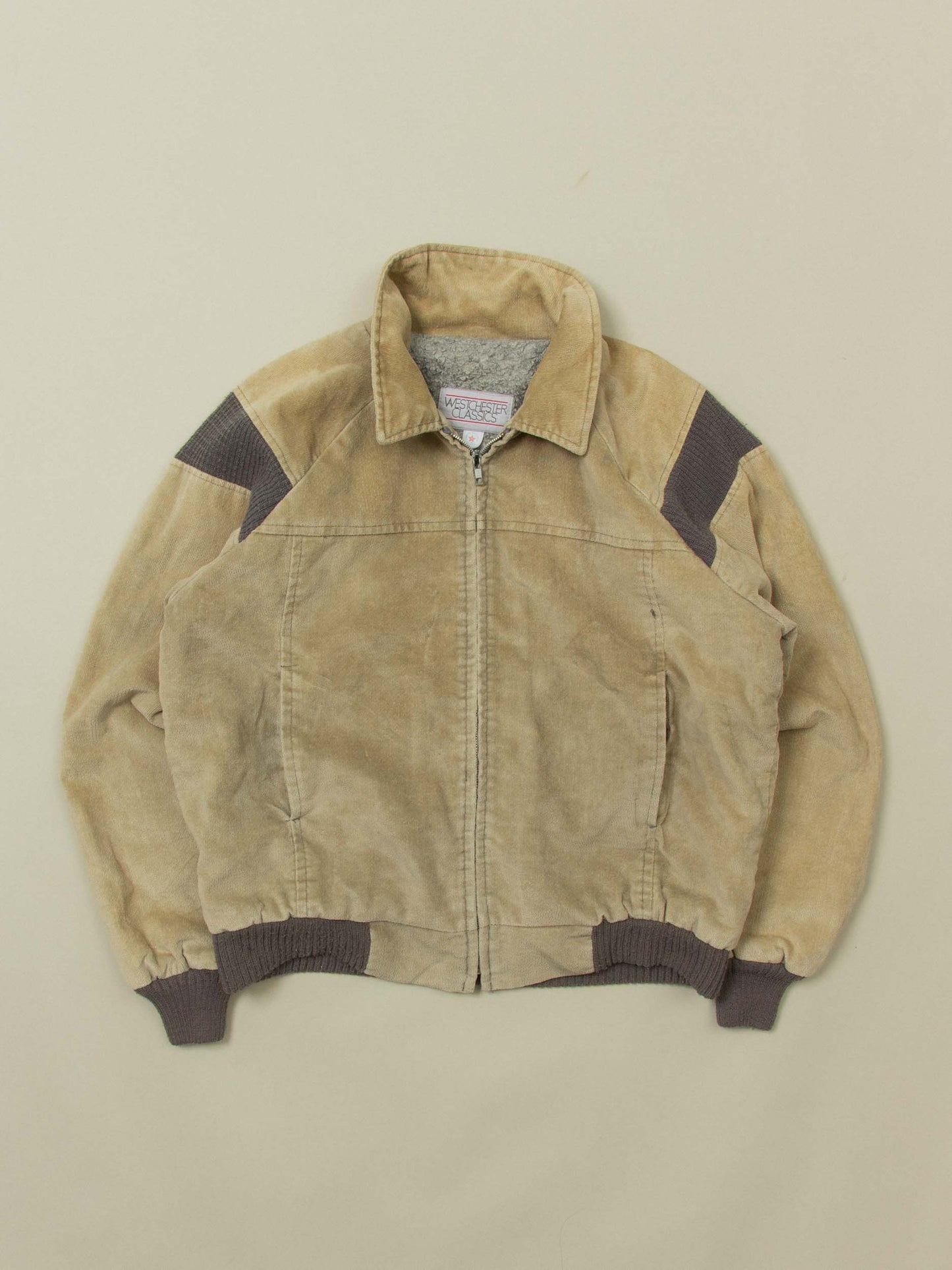 Vtg 1980s Lined Sports Jacket – Made in USA (L)