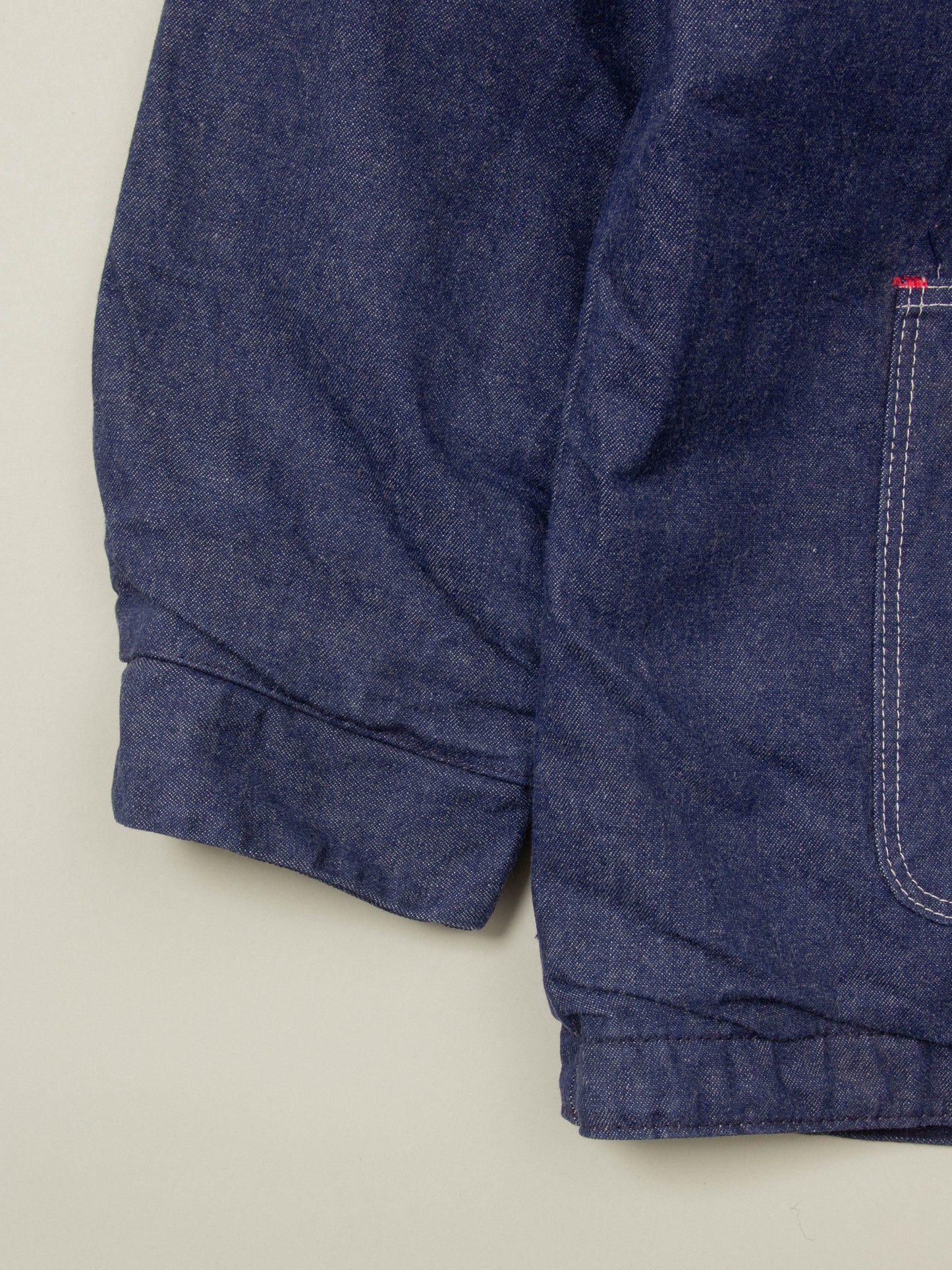 Vtg 1970s Blue Bell Wrangler Raw Denim Loco Chore Jacket (XL)