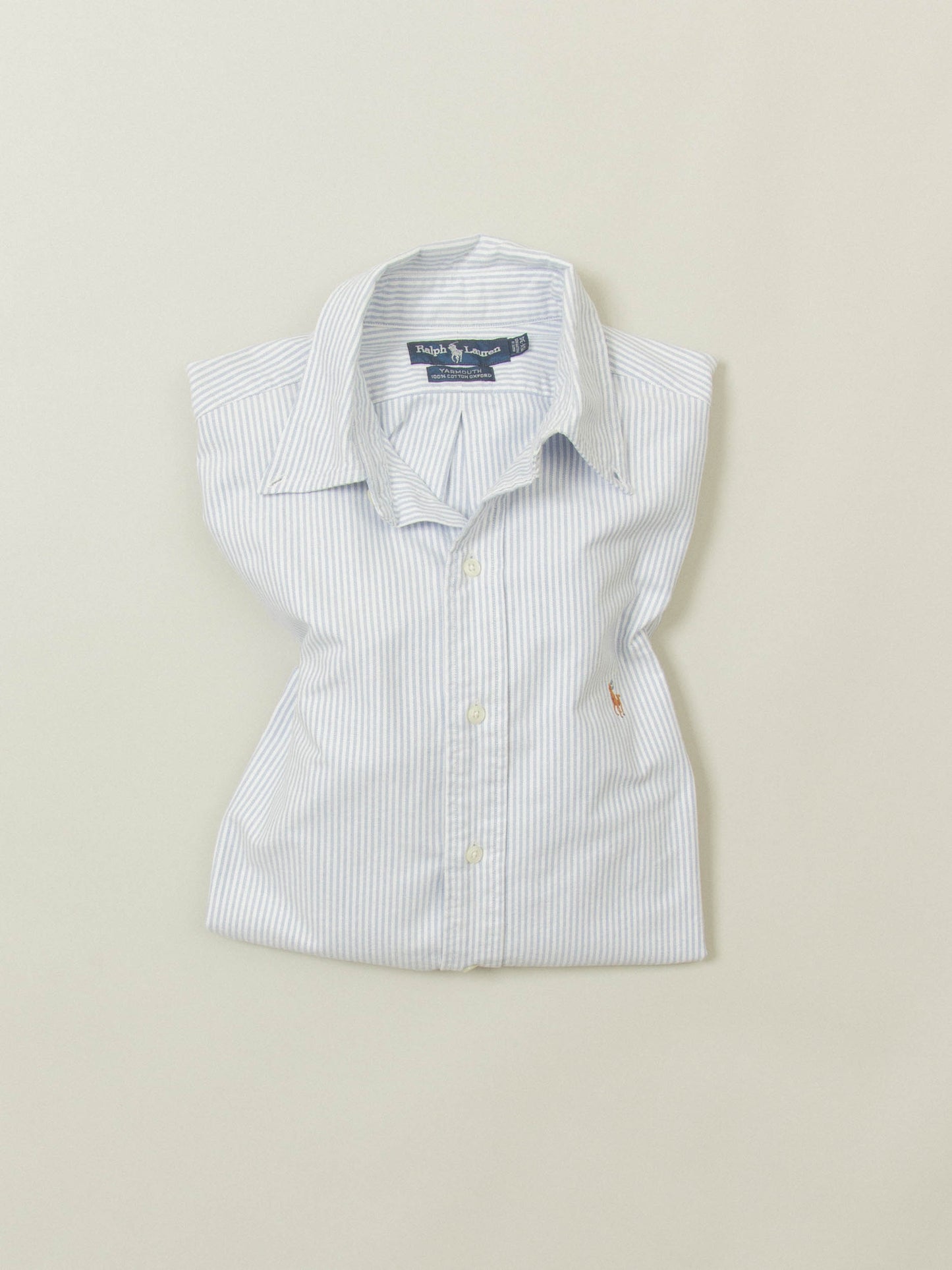 Vtg 1990s Striped Ralph Lauren Button Down Shirt (XL)