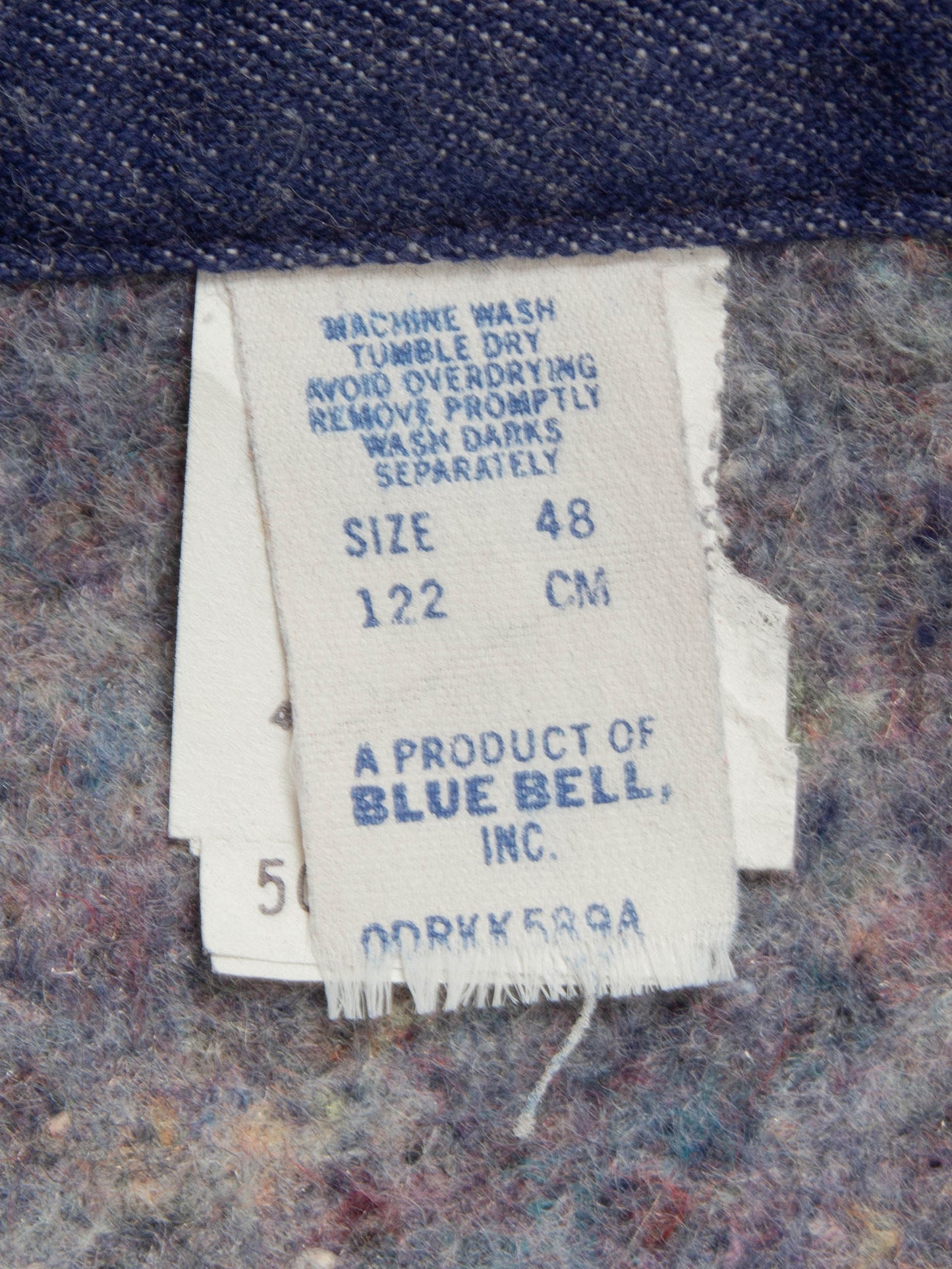 Vtg 1970s Blue Bell Wrangler Raw Denim Loco Chore Jacket (XL)