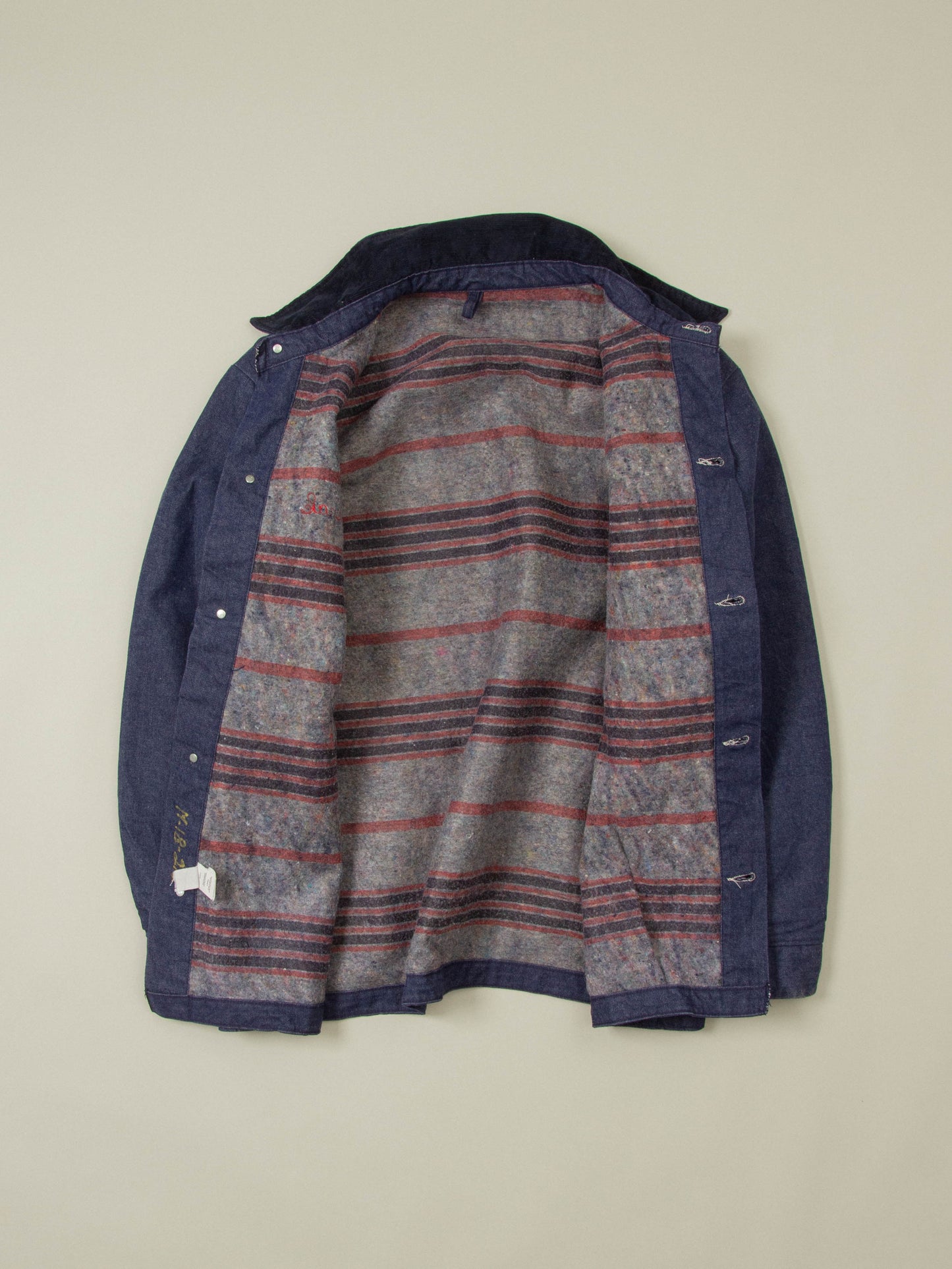 Vtg 1970s Blue Bell Wrangler Raw Denim Loco Chore Jacket (XL)