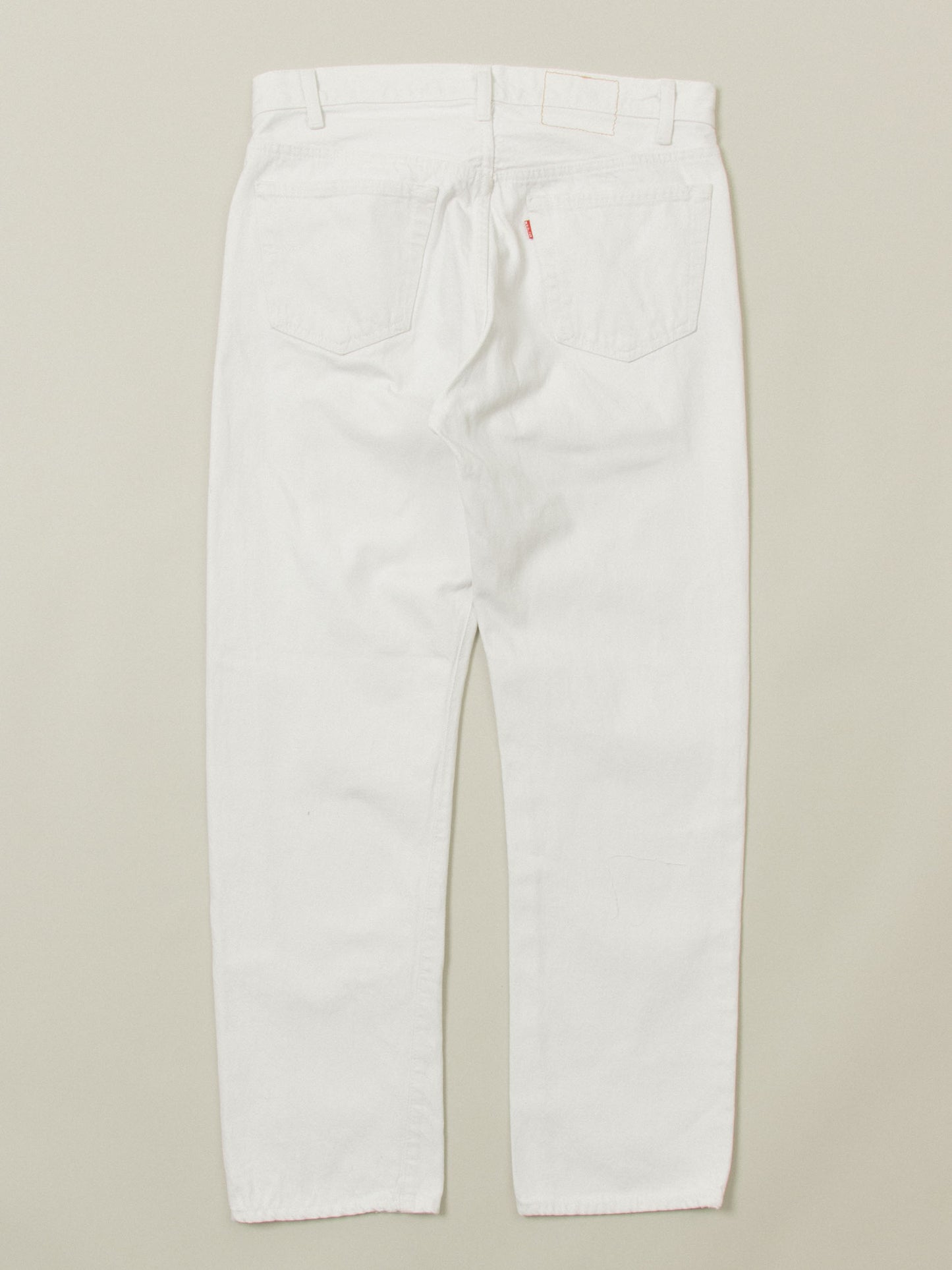 Vtg 1980s White Levi's 501 Jeans – Made in USA (34x31)