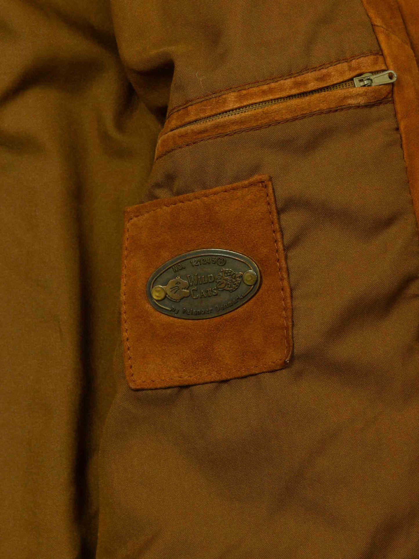 Vtg 1980s Suede Bomber Jacket – Made in Denmark (M)