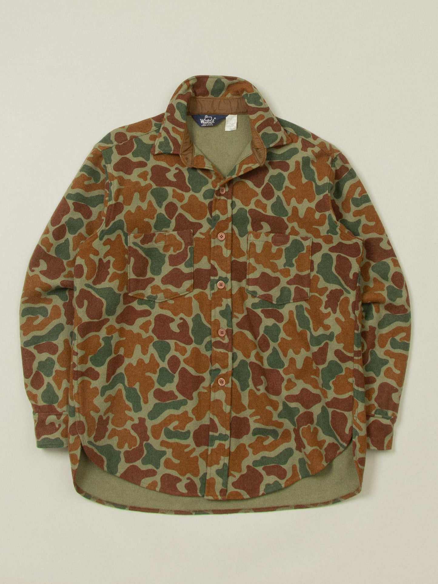 Vtg 1980s Woolrich Camo Shirt – Made in USA (L)