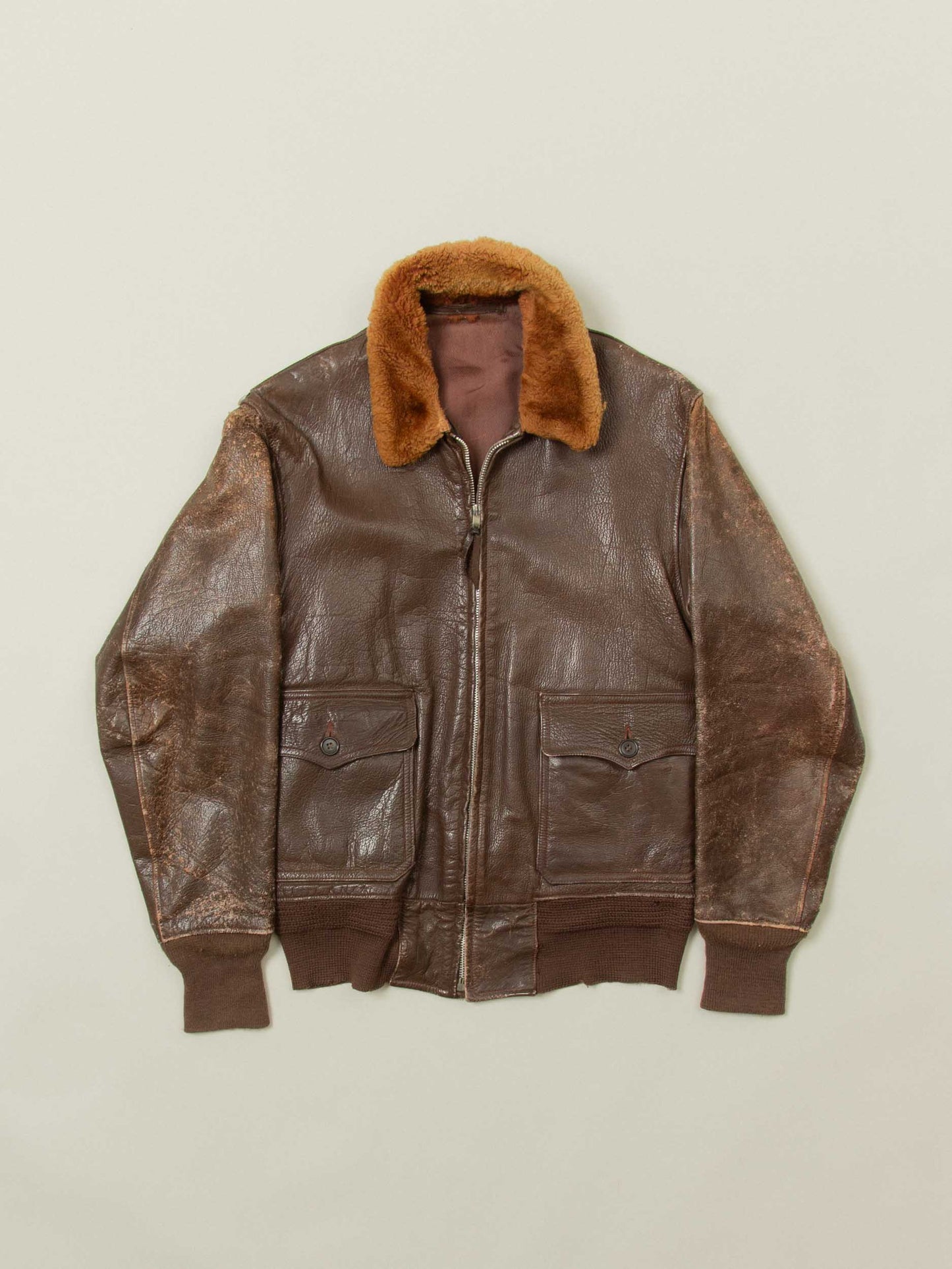 Vtg 1940/50s US Navy G-1 Flight Jacket (S)