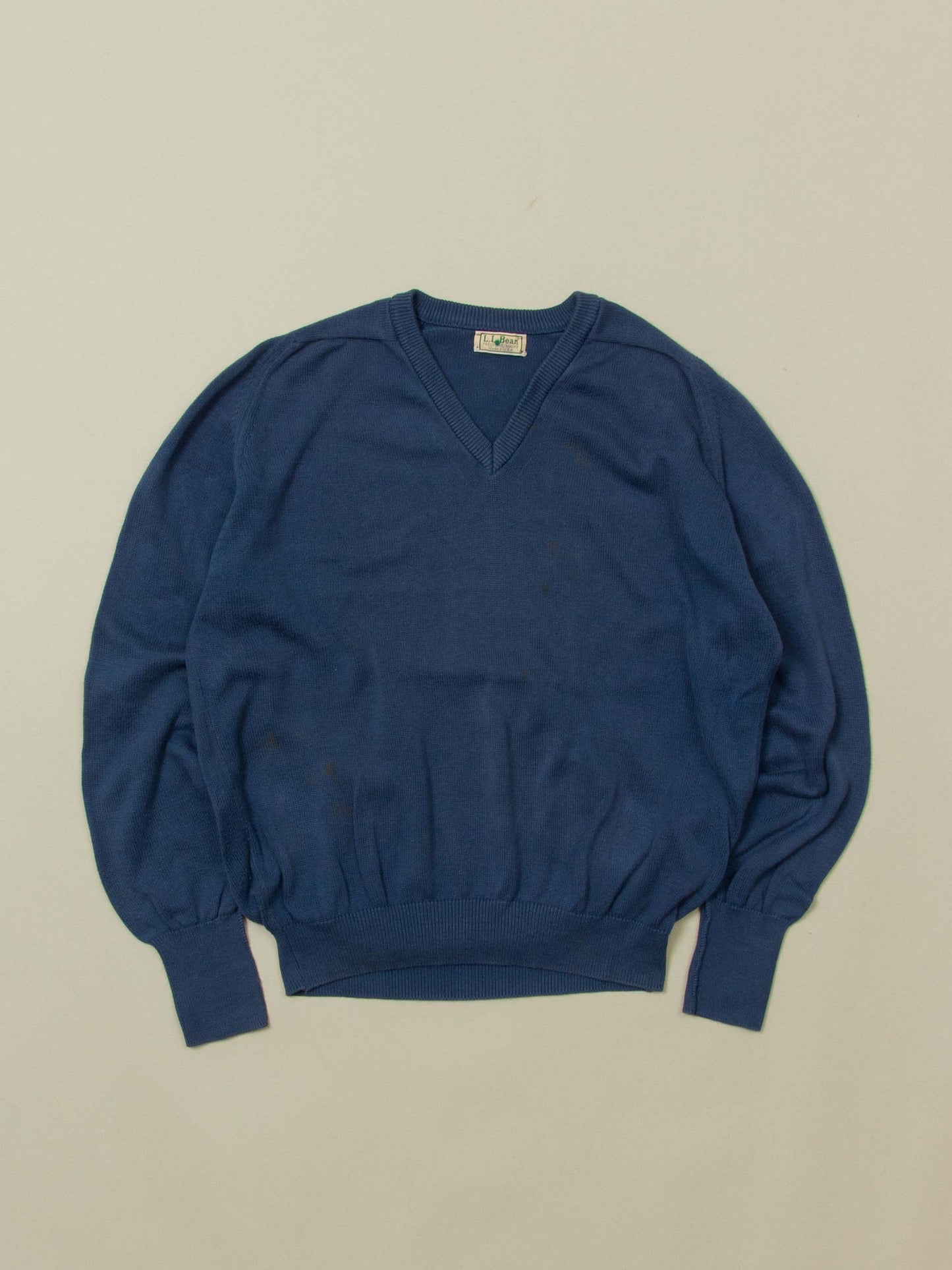 Vtg 1980s L.L. Bean V-Neck Sweater – Made in USA (XL)