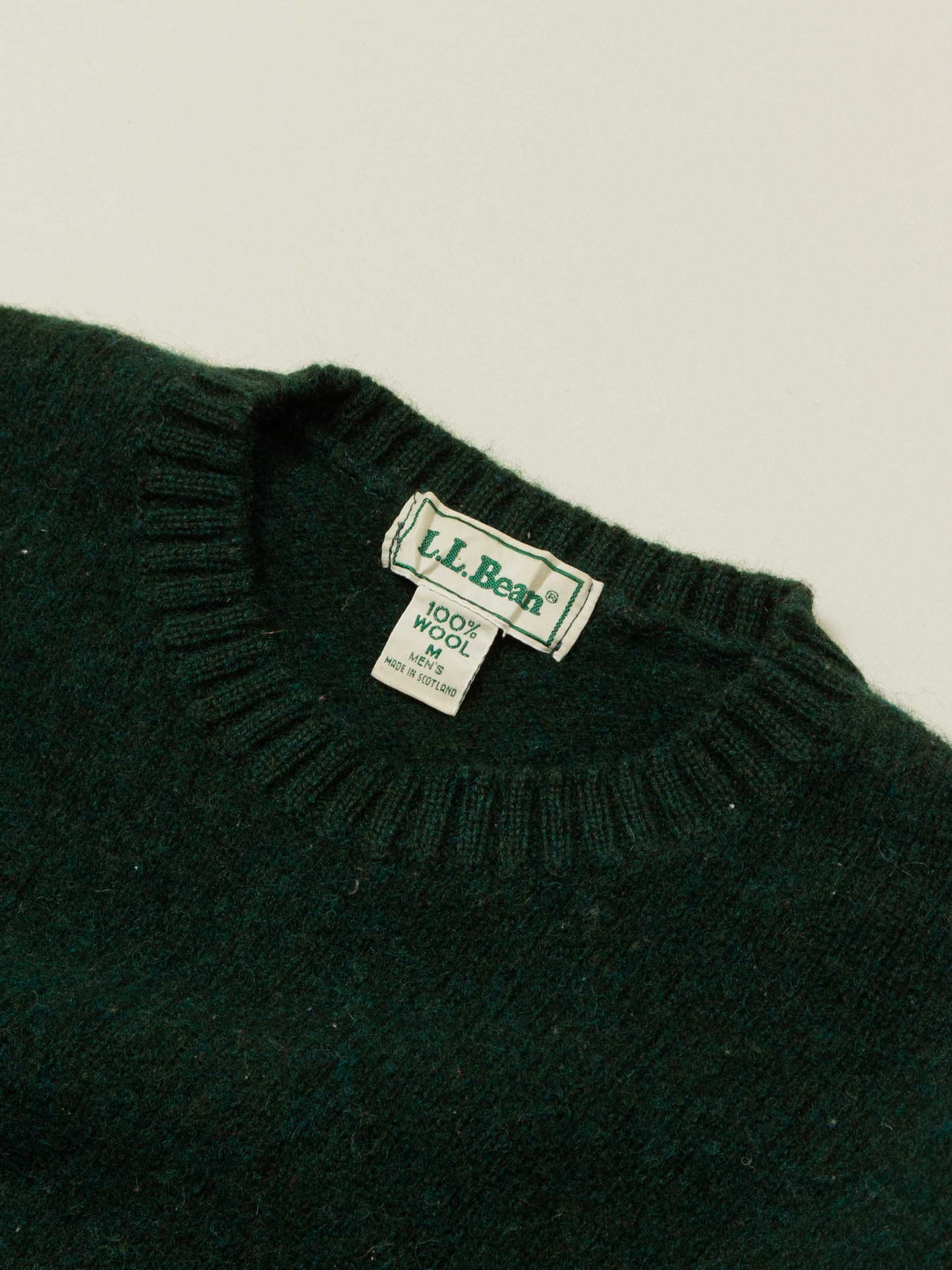 Vtg 1990s LL Bean Wool Sweater – Made in Scotland (M)