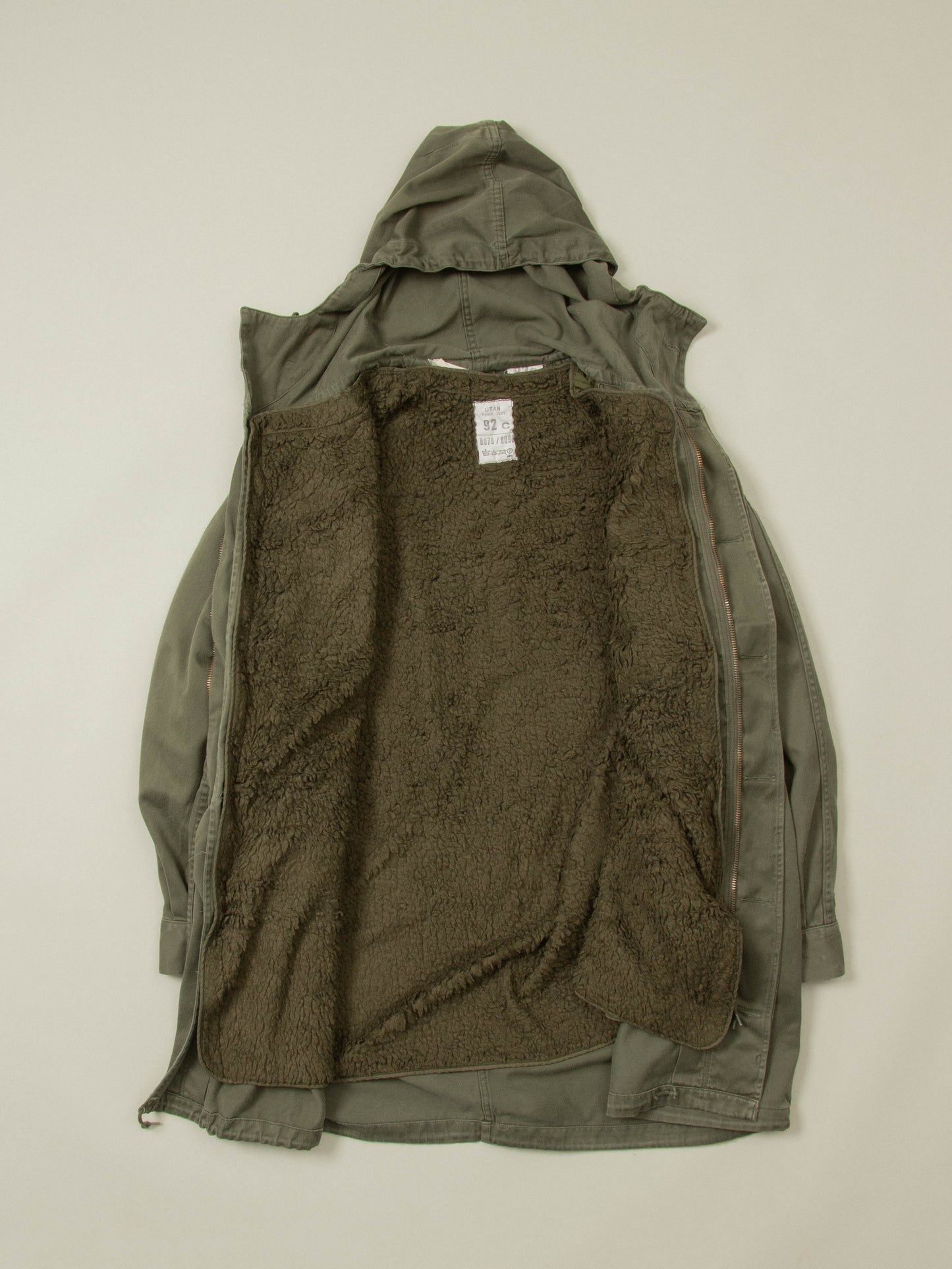 Vtg 1980s French Army Parka