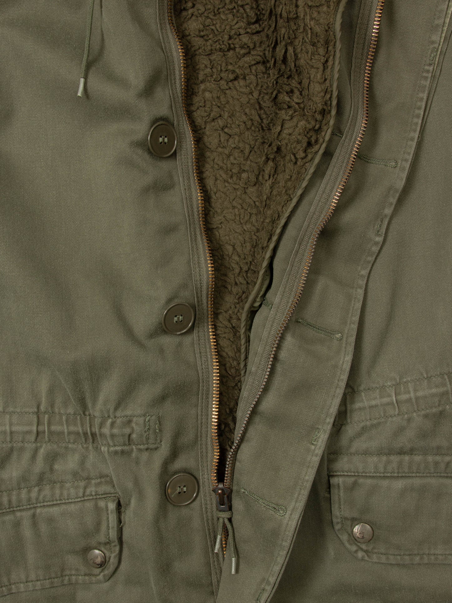 Vtg 1980s French Army Parka