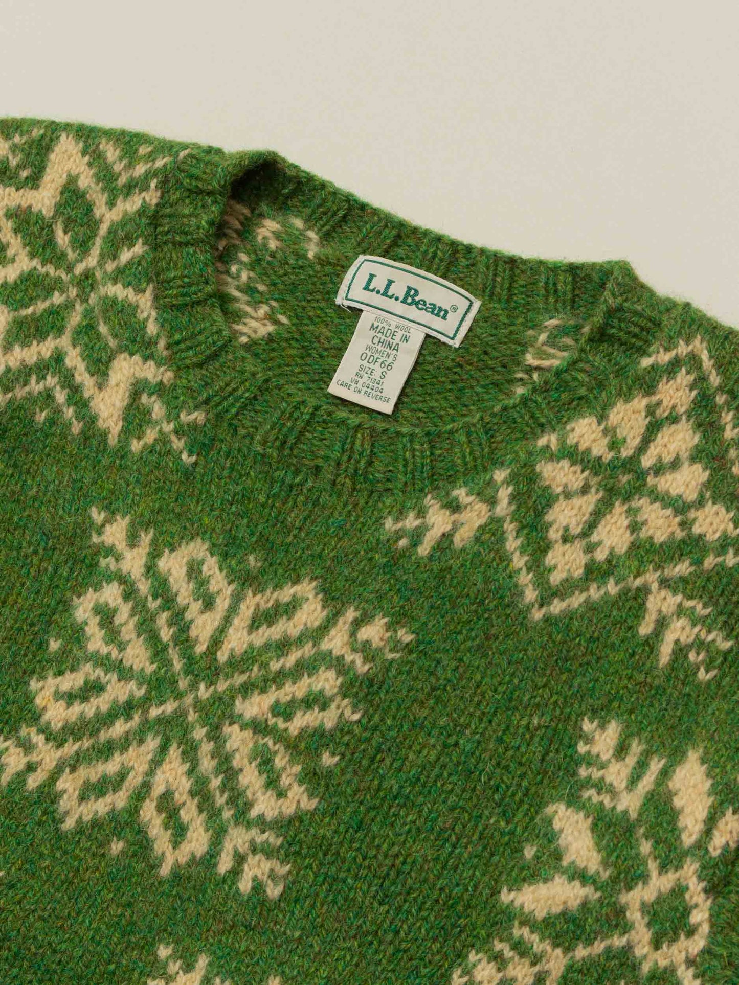 Vtg L.L. Bean Women's Wool Sweater (S)