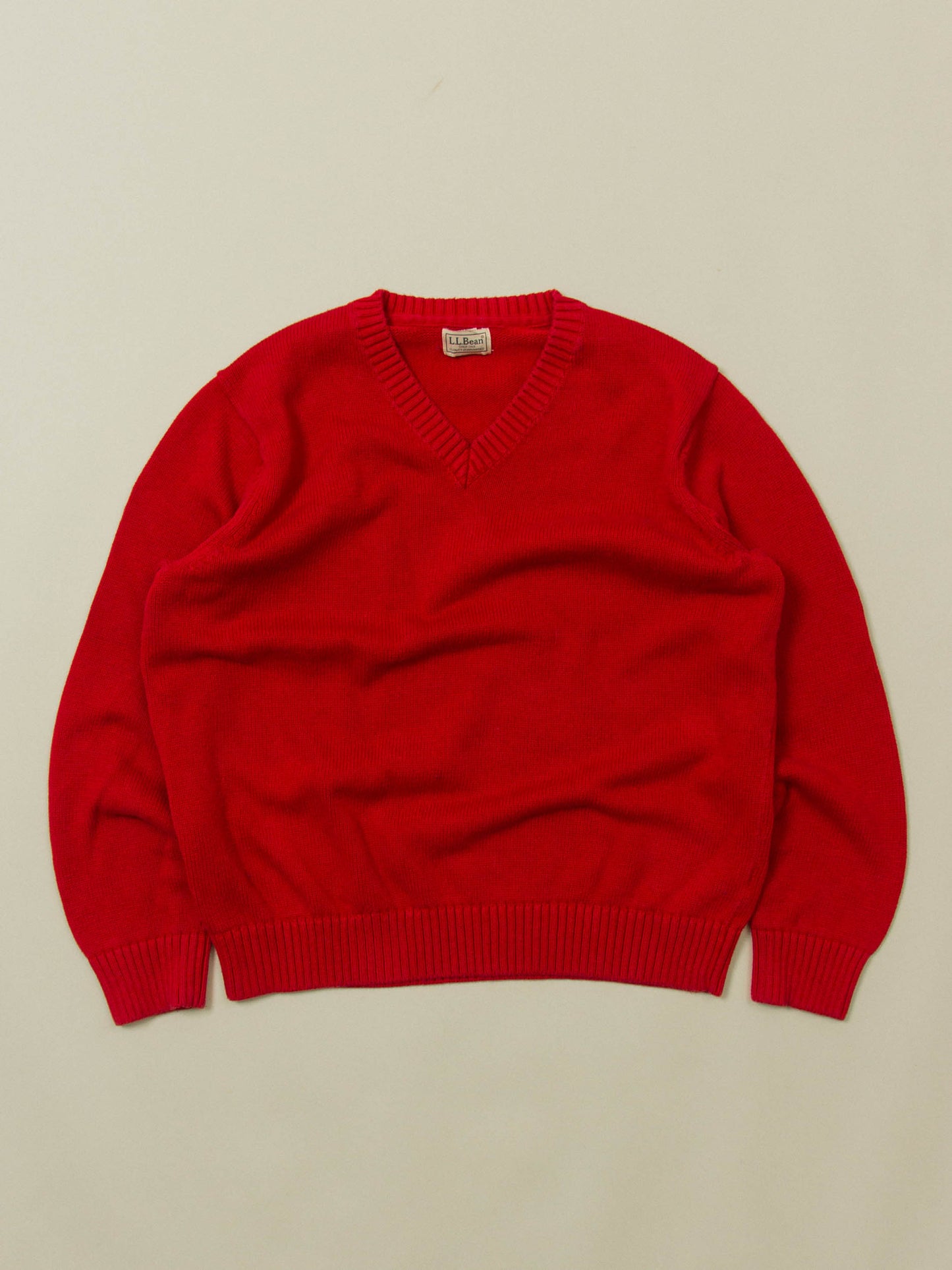 Vtg L.L. Bean V-Neck Sweater (L)