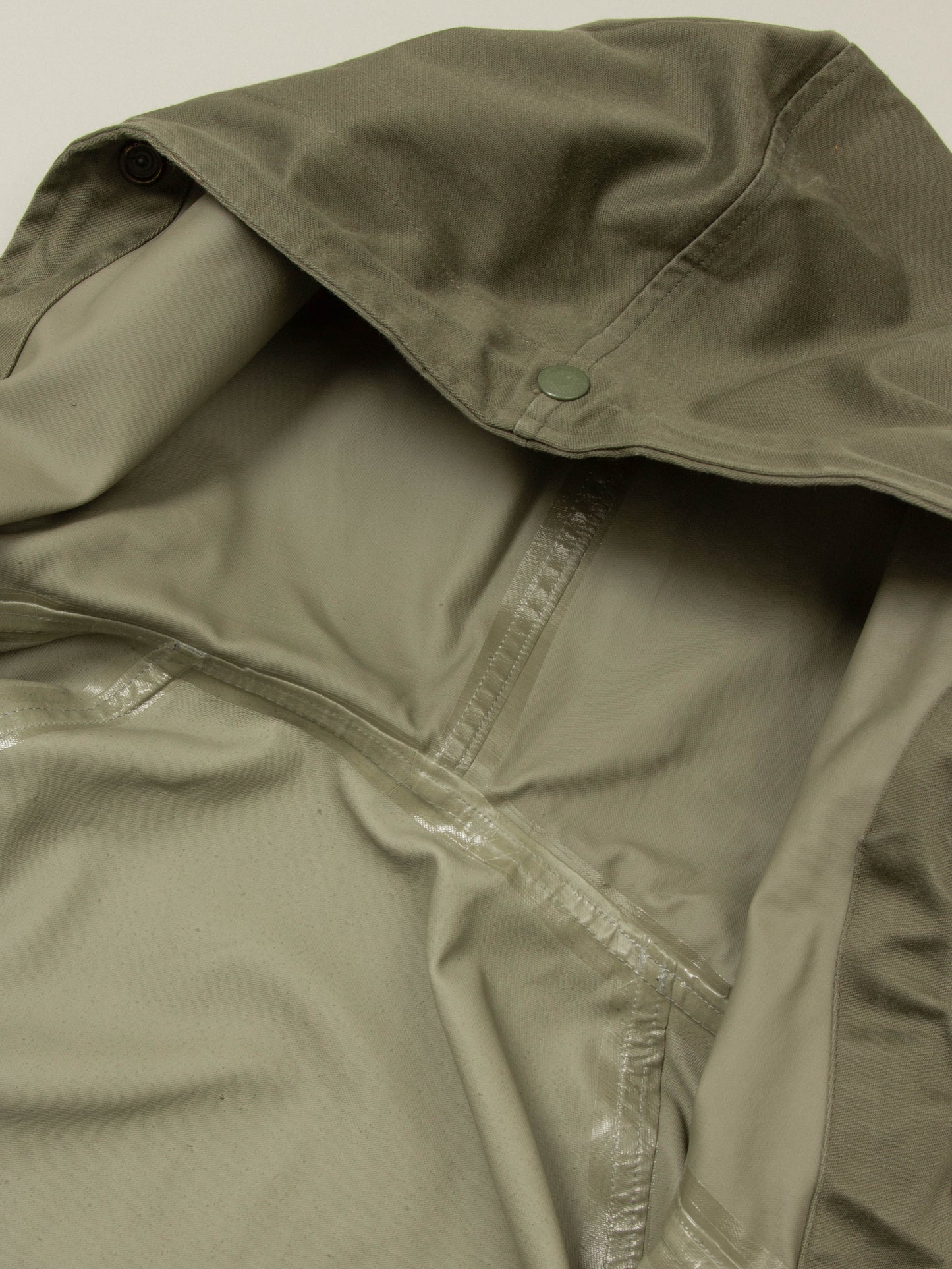 Vtg 1990s French Army Rain Coat