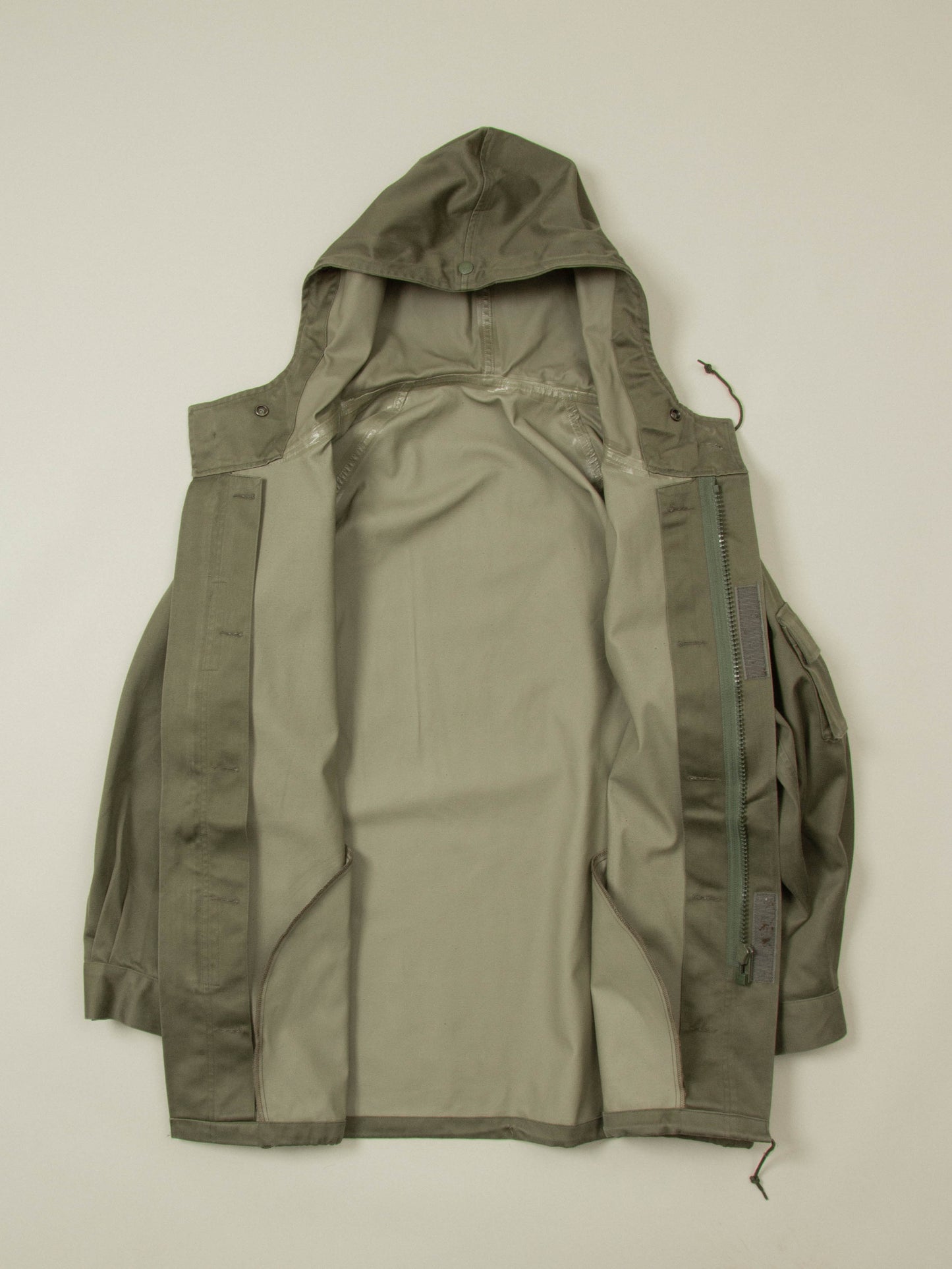 Vtg 1990s French Army Rain Coat