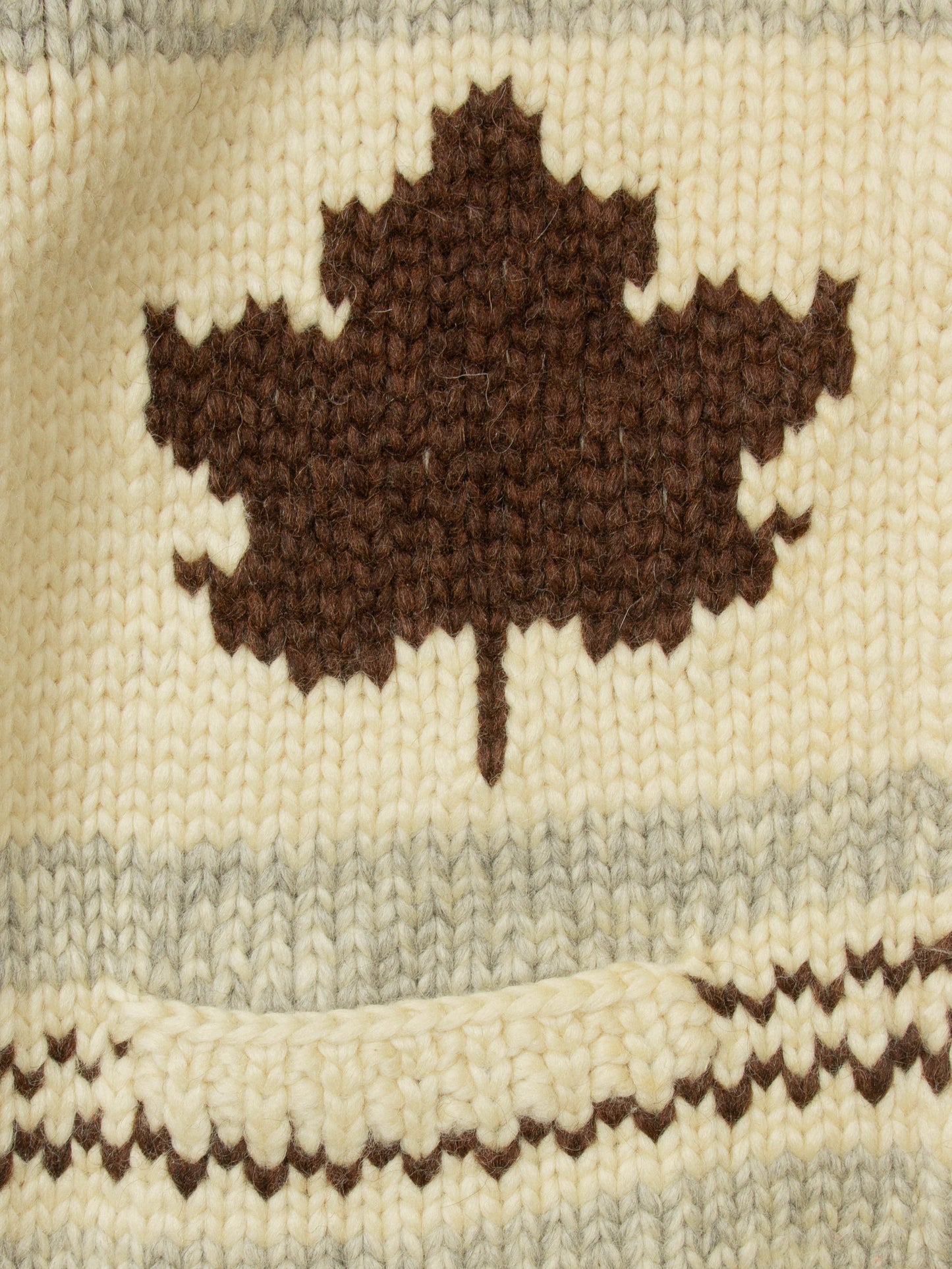 Vtg 1980s Cowichan Hand-Knitted Wool Sweater – Made in Canada (S)