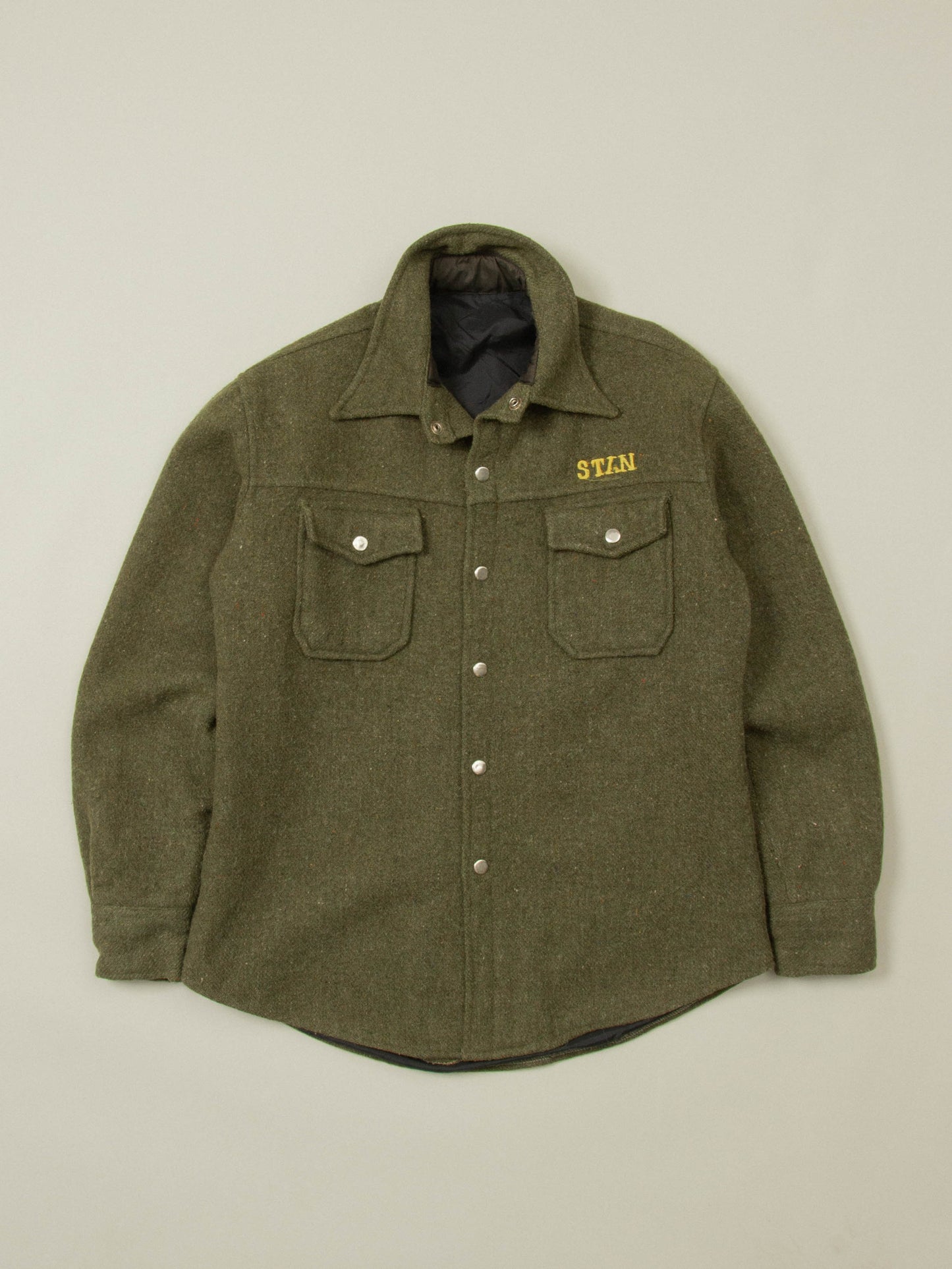 Vtg 1980s Lined Wool Shirt (S/M)