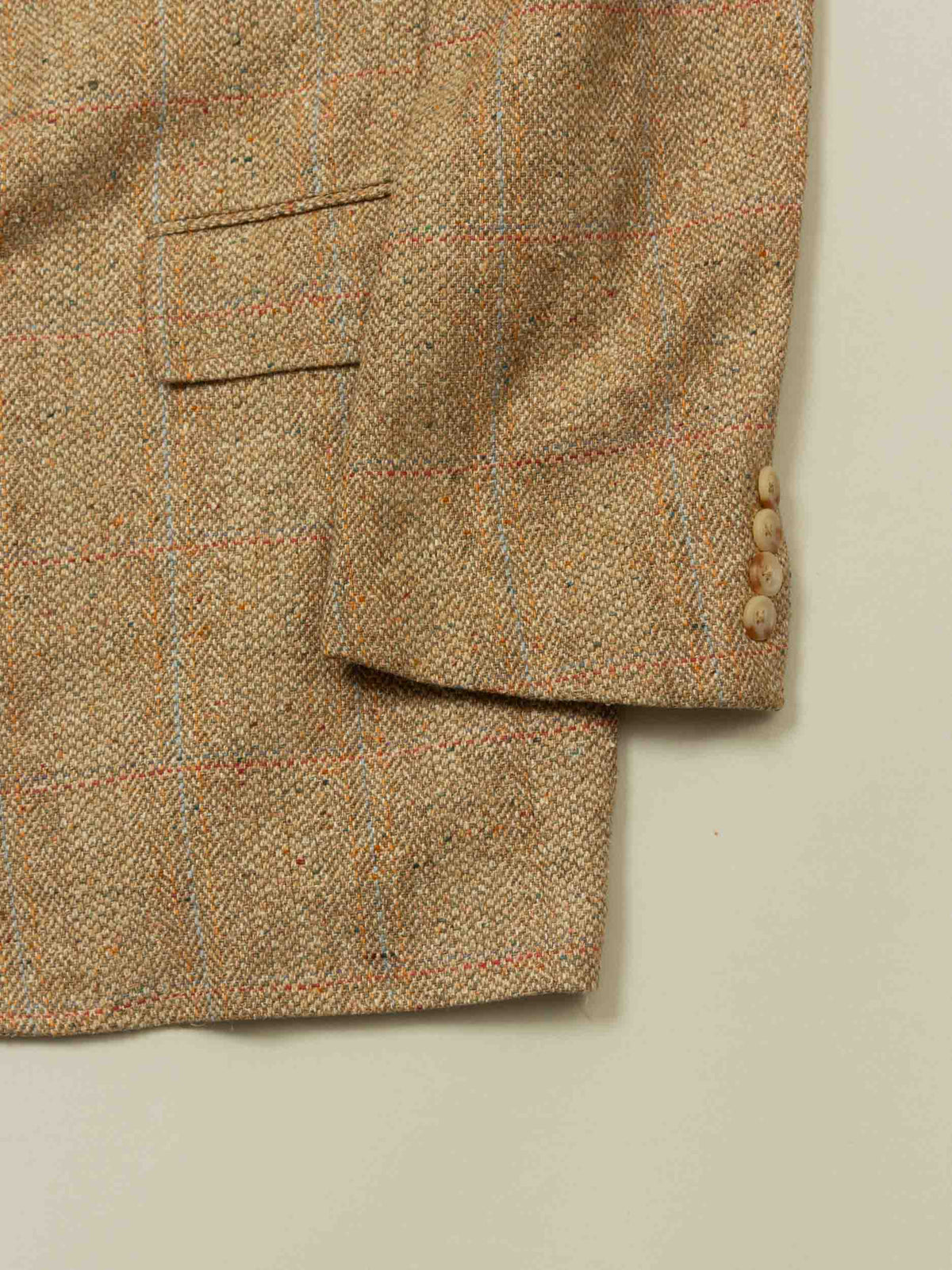Vtg 1970s Ralph Lauren Tweed Blazer Jacket – Made in USA (L)