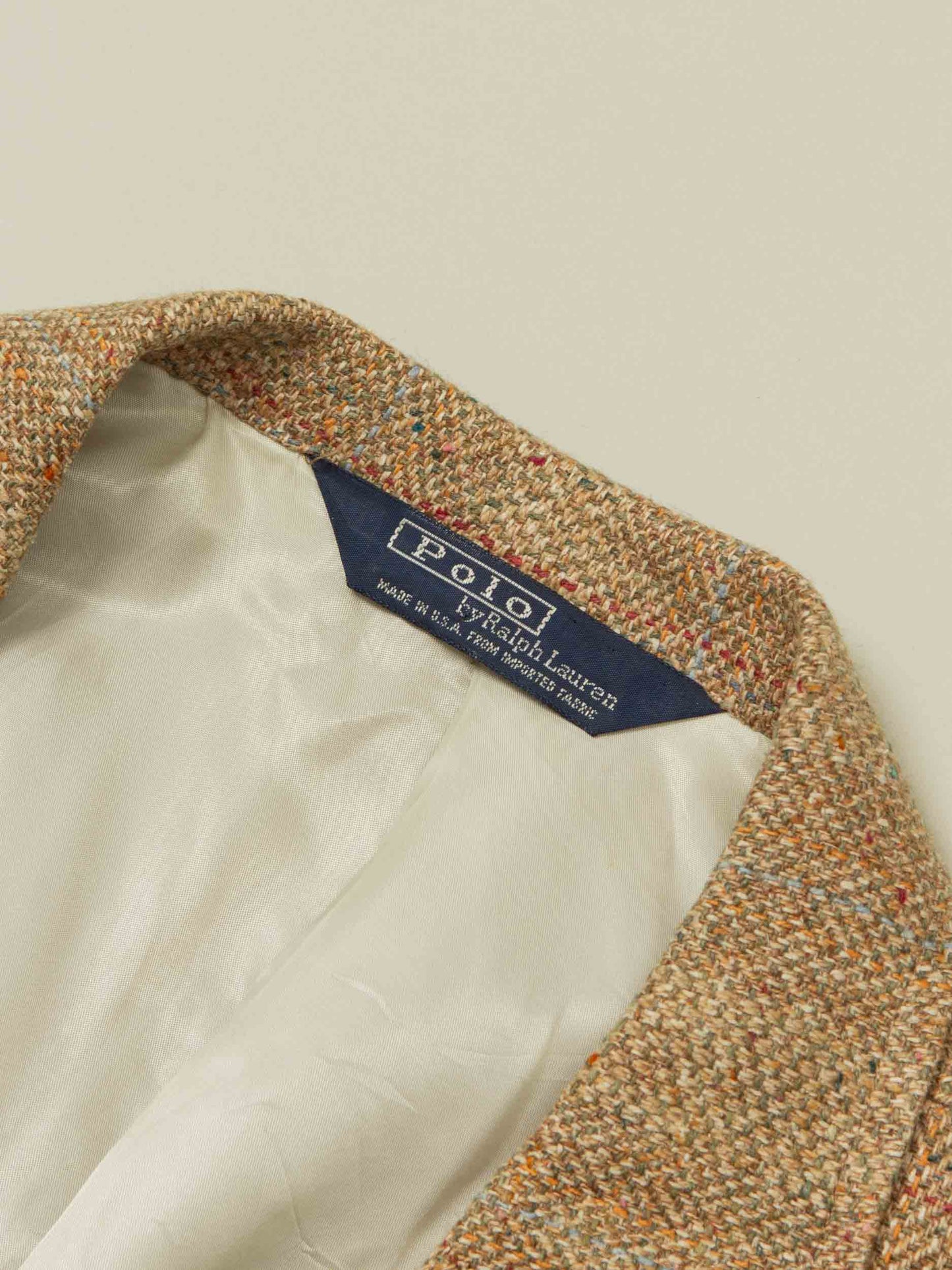 Vtg 1970s Ralph Lauren Tweed Blazer Jacket – Made in USA (L)