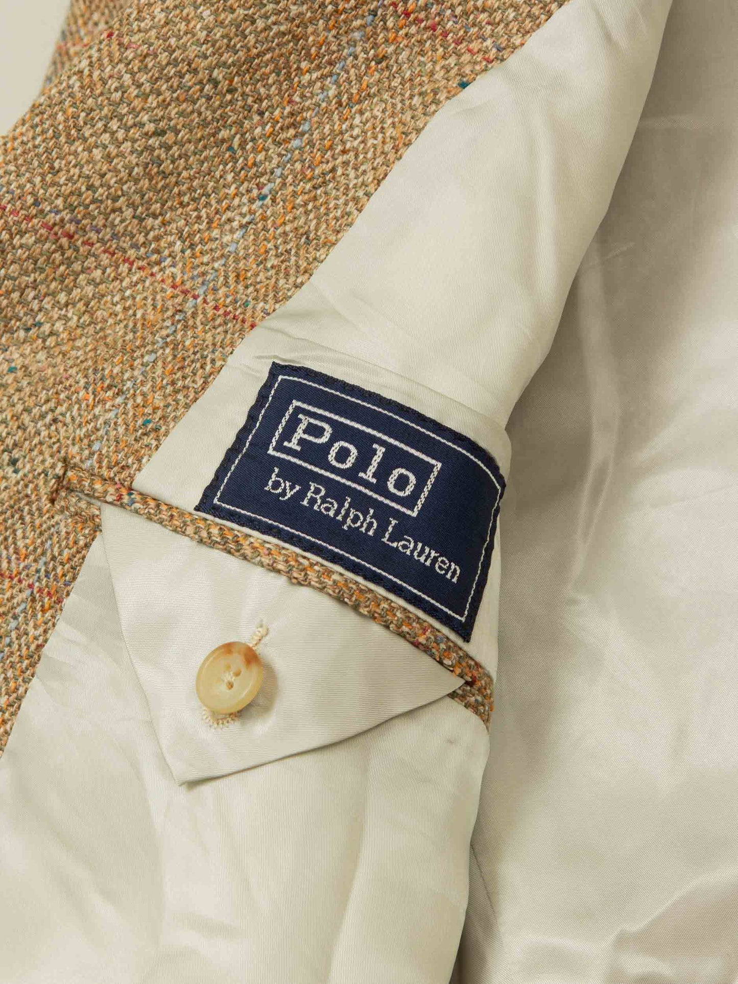 Vtg 1970s Ralph Lauren Tweed Blazer Jacket – Made in USA (L)