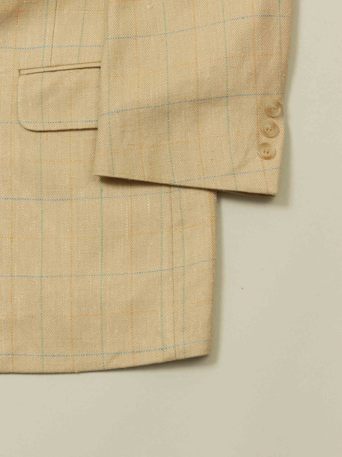Vtg 1980s Burberry HBT Blazer Jacket – Made in USA (L/XL)