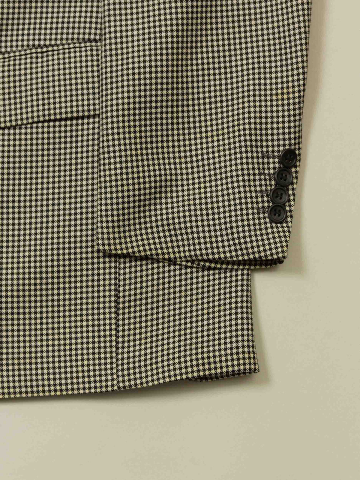 Vtg 1990s Burberry Houndstooth Blazer Jacket (XL)