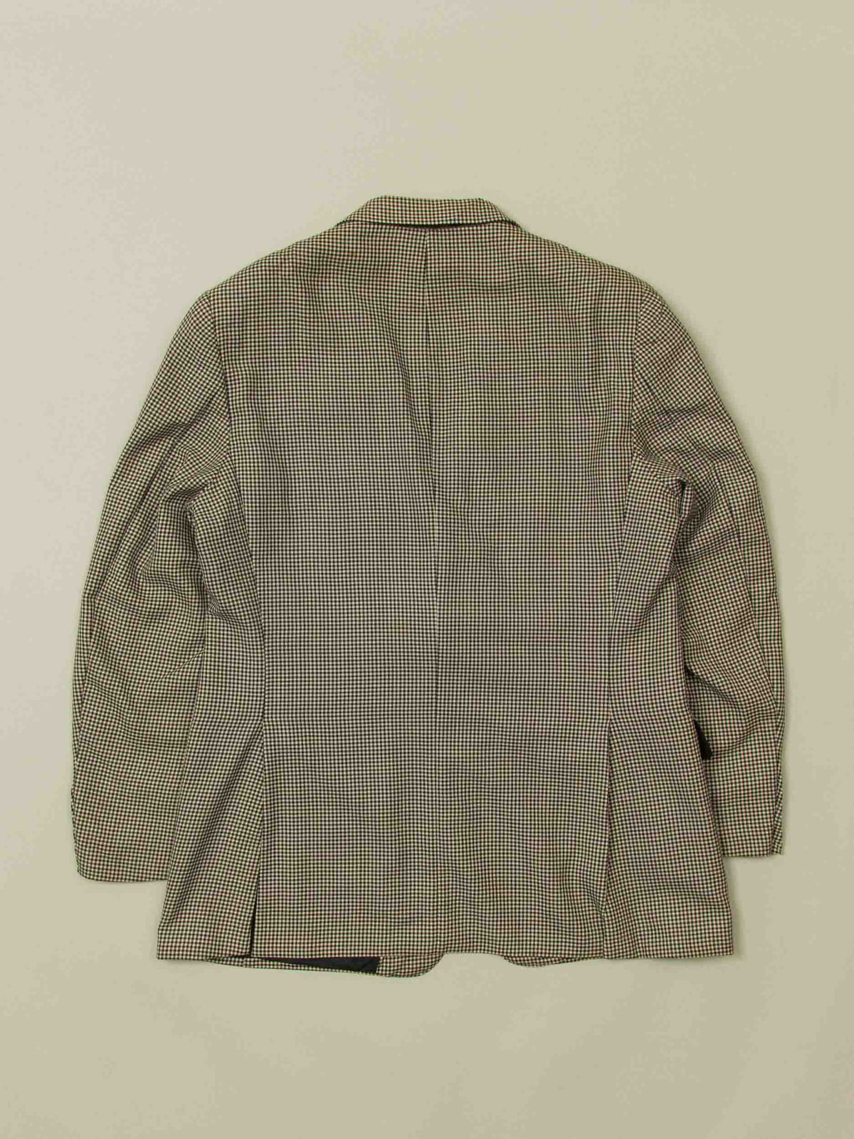 Vtg 1990s Burberry Houndstooth Blazer Jacket (XL)