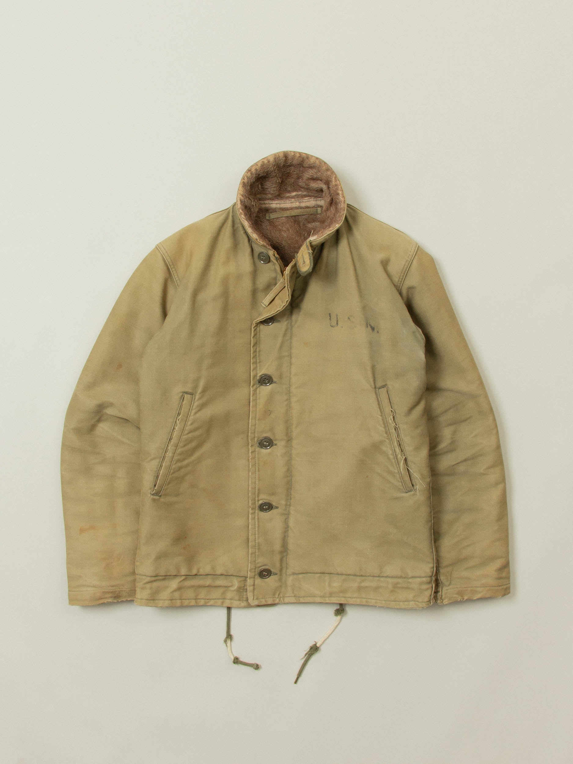 Vtg WWII US Navy N-1 Alpaca Deck Jacket (S/M) – Broadway & Sons