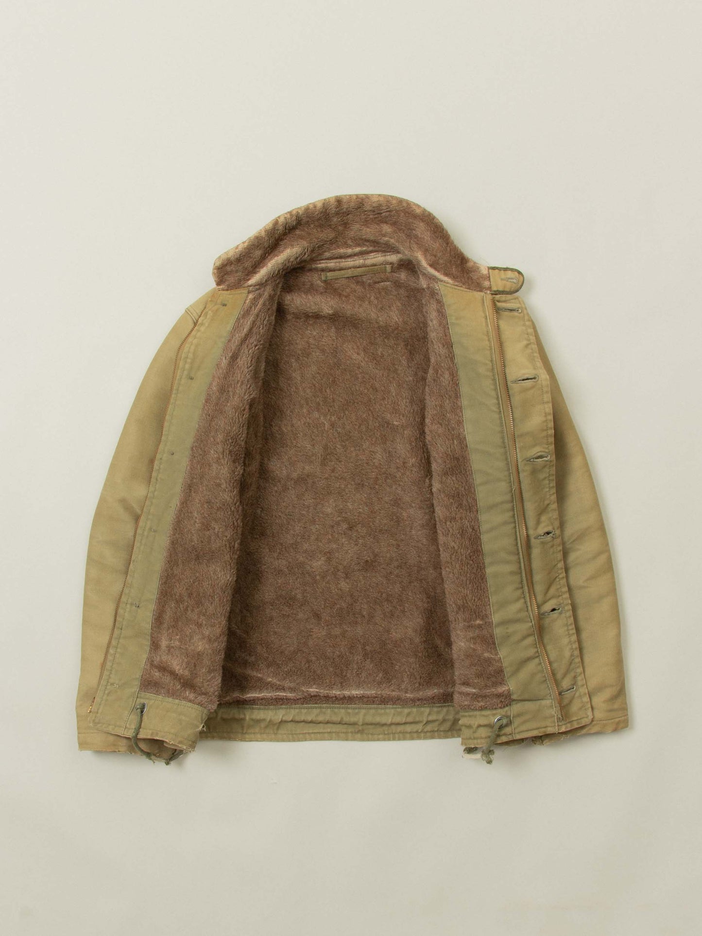 Vtg WWII US Navy N-1 Alpaca Deck Jacket (S/M)