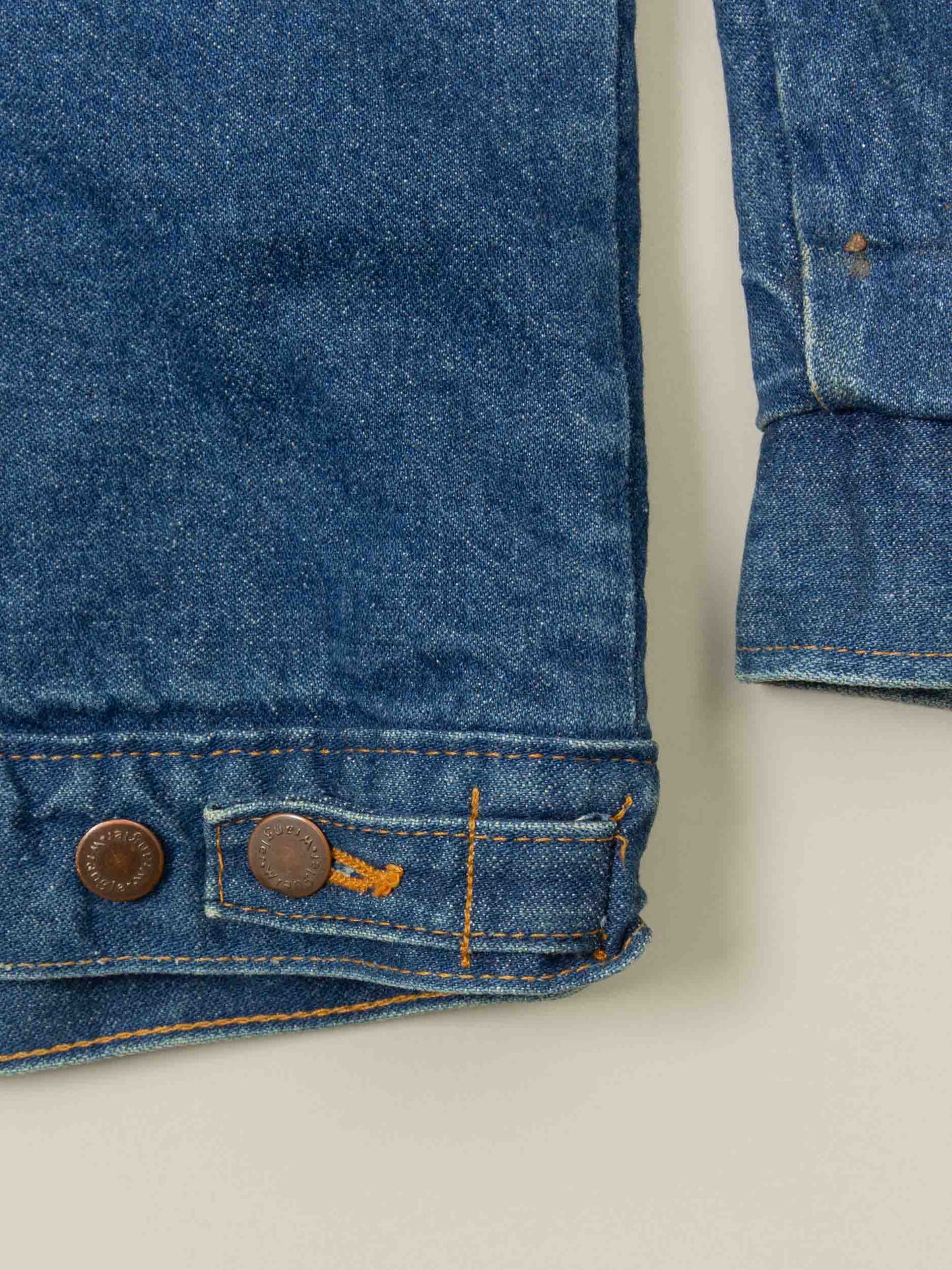 Vtg 1980s Wrangler Sherpa Denim Jacket – Made in USA (L)