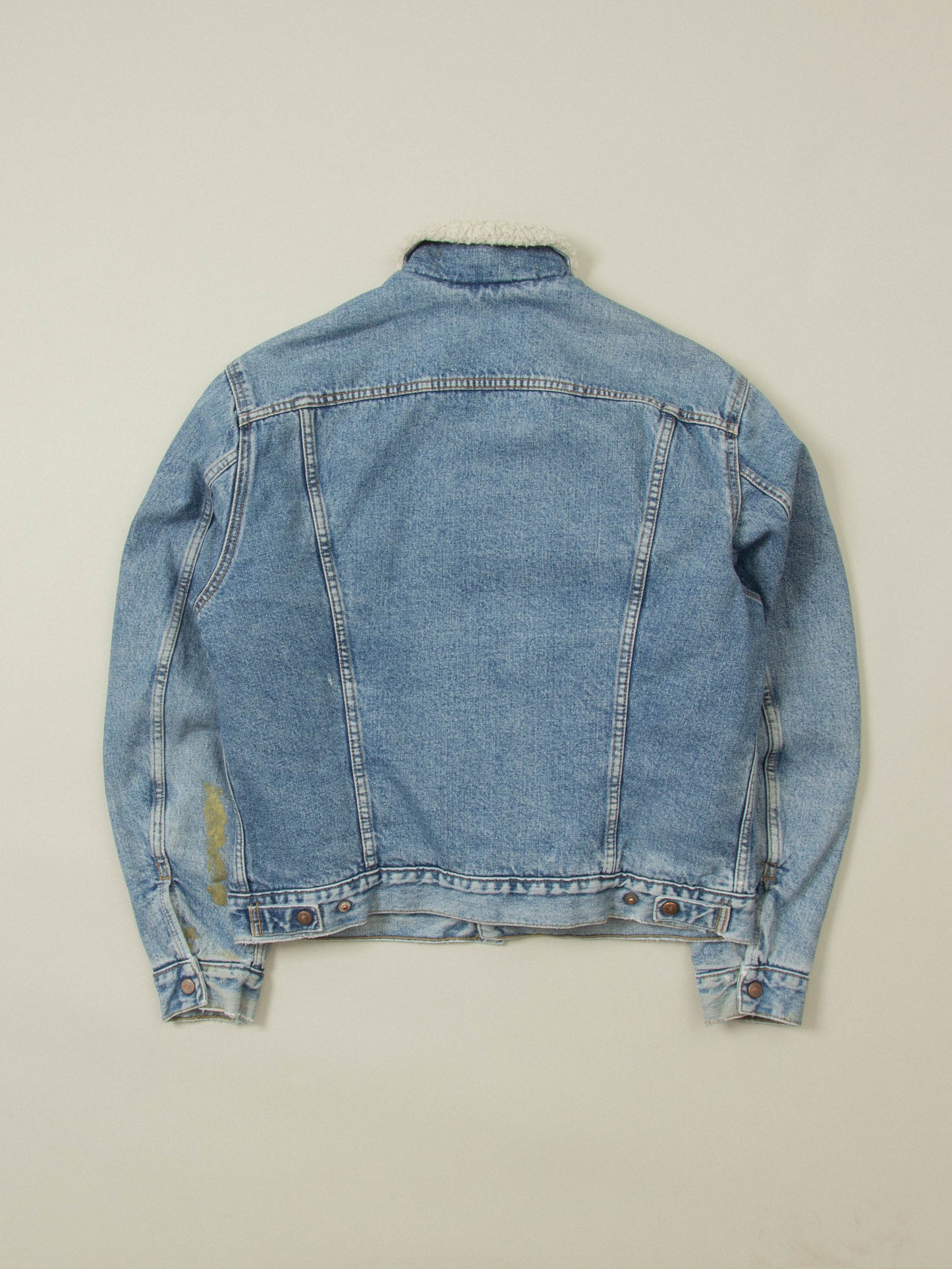 Vtg 1990s Levi's Sherpa Denim Jacket (M)