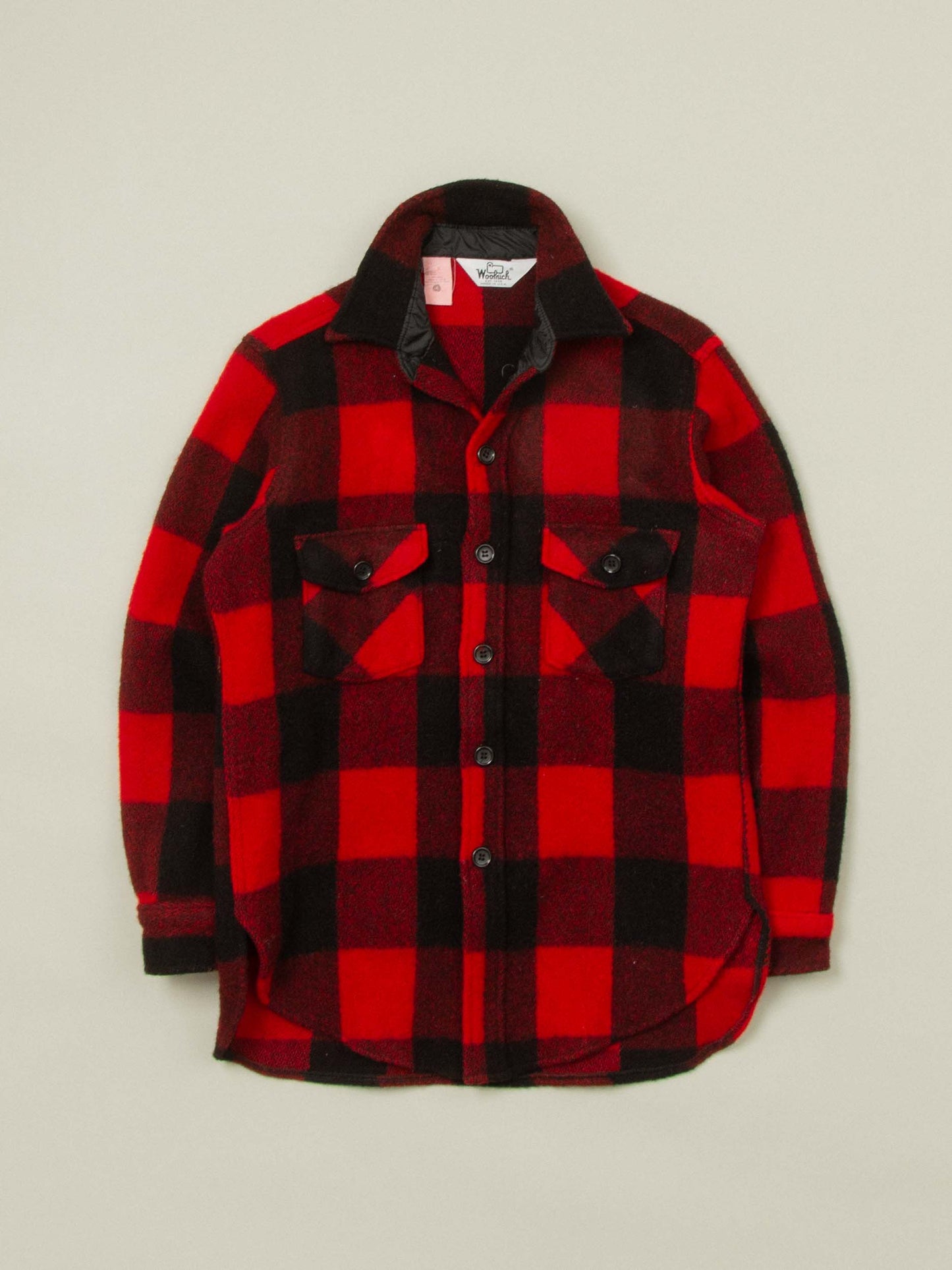Vtg 1970s Woolrich Buffalo Plaid Shirt – Made in USA (M)