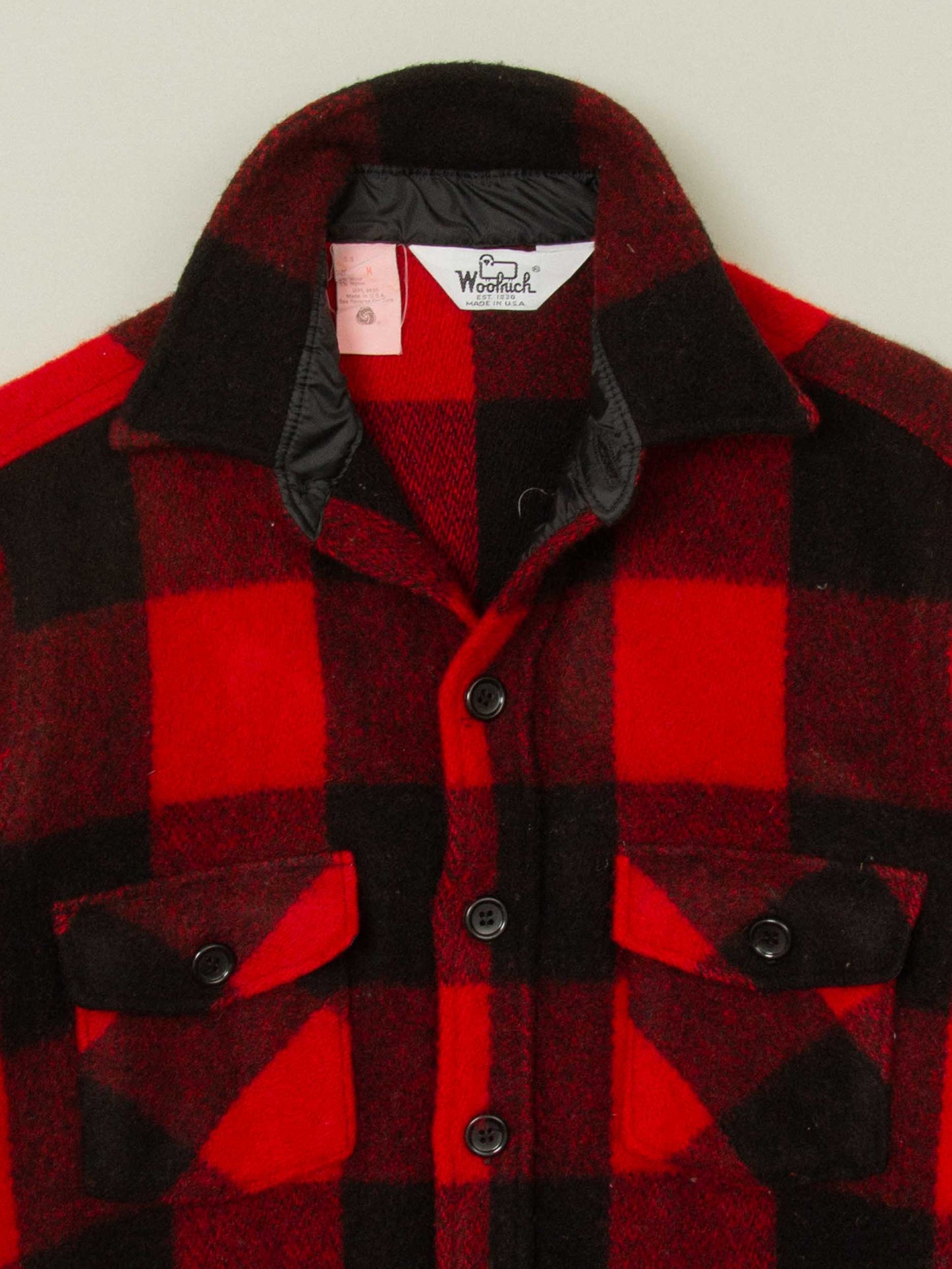 Vtg 1970s Woolrich Buffalo Plaid Shirt – Made in USA (M)
