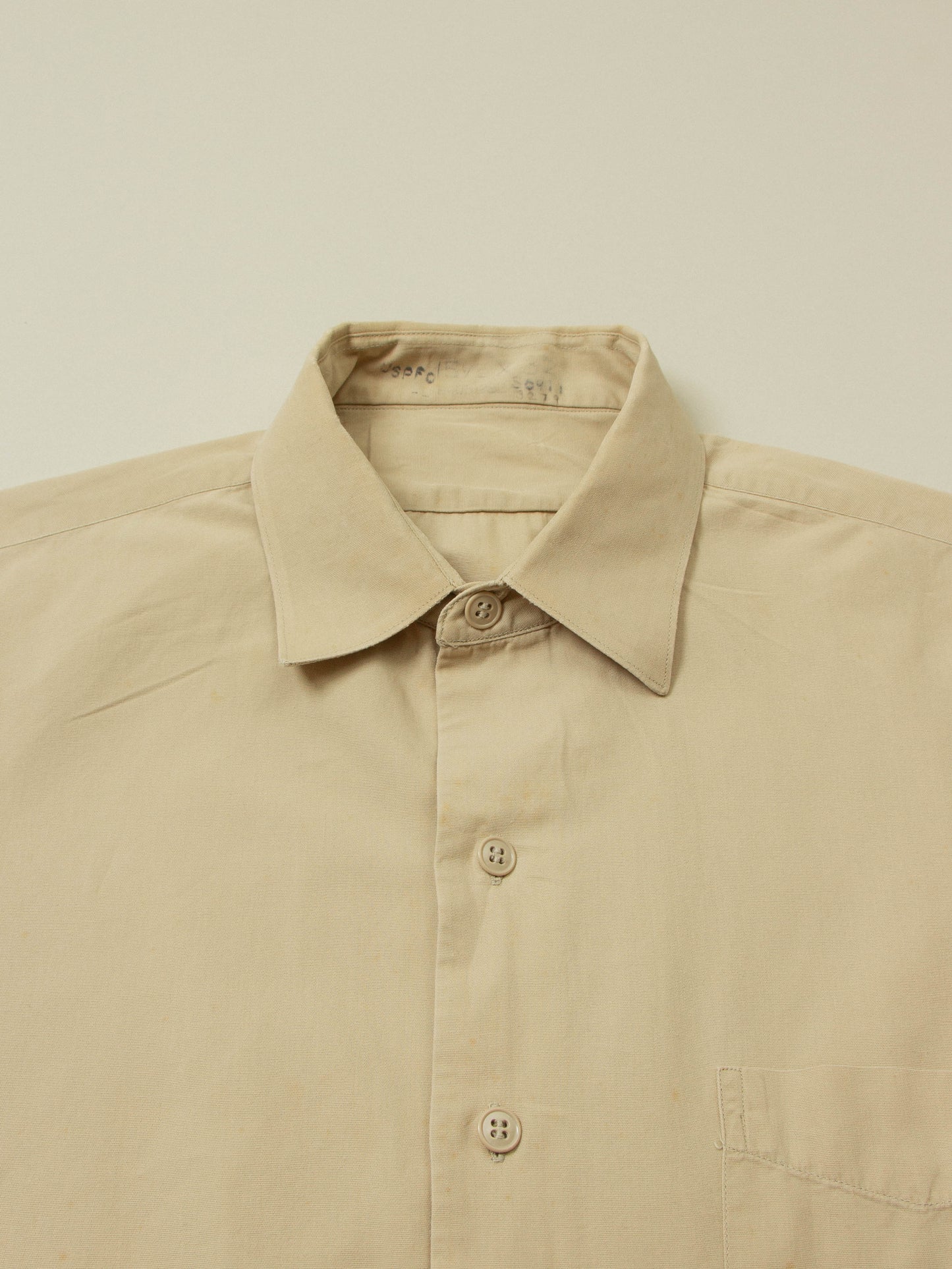 Vtg 1960s US Army Khaki Shirt (S/M)