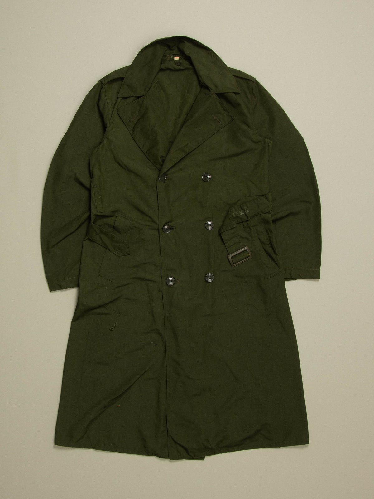 Vtg 1950s US Army M-50 Trench Coat - Made in USA (XL)