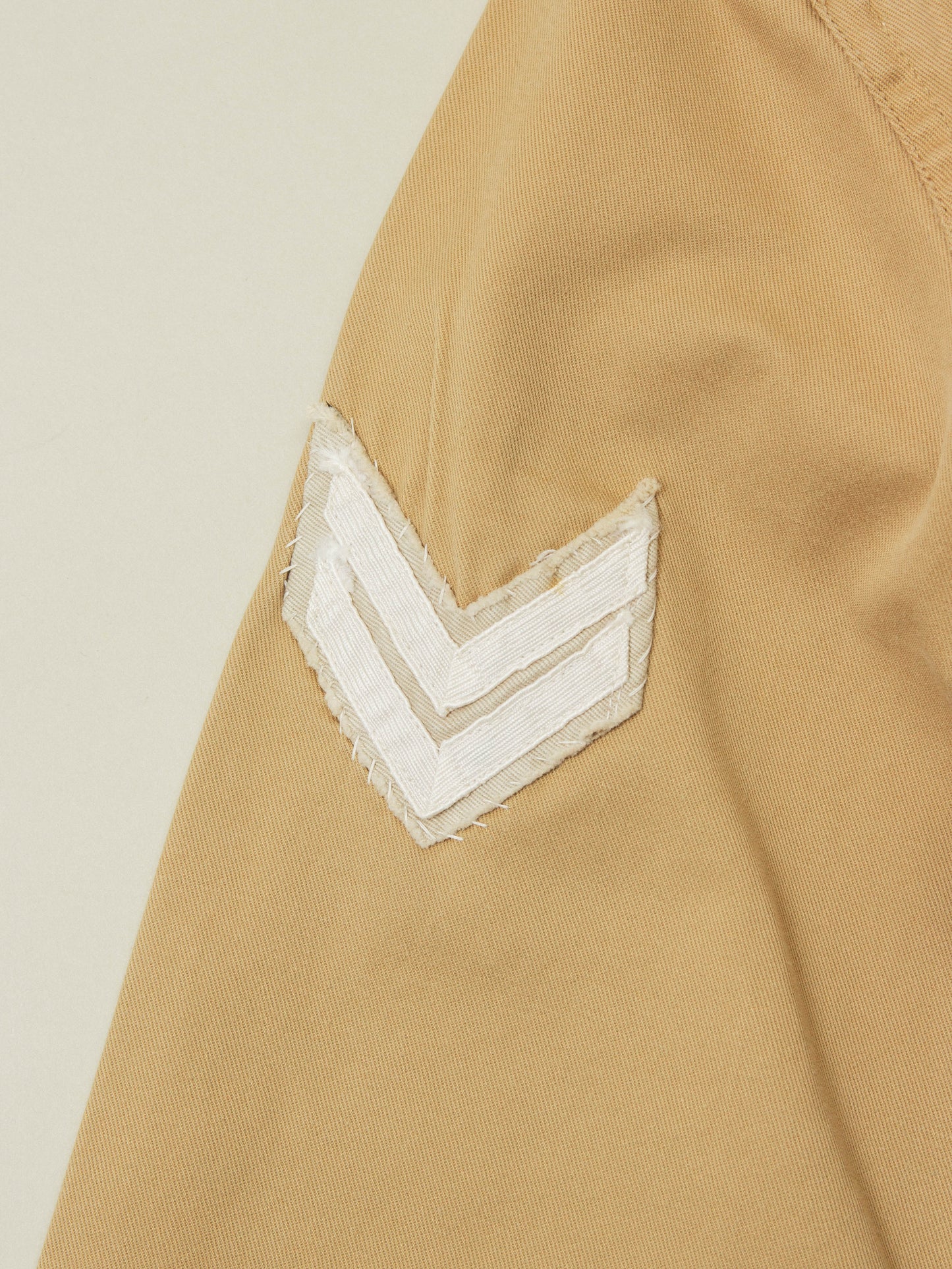 Vtg 1970s Greek Army Khaki Shirt (XS)