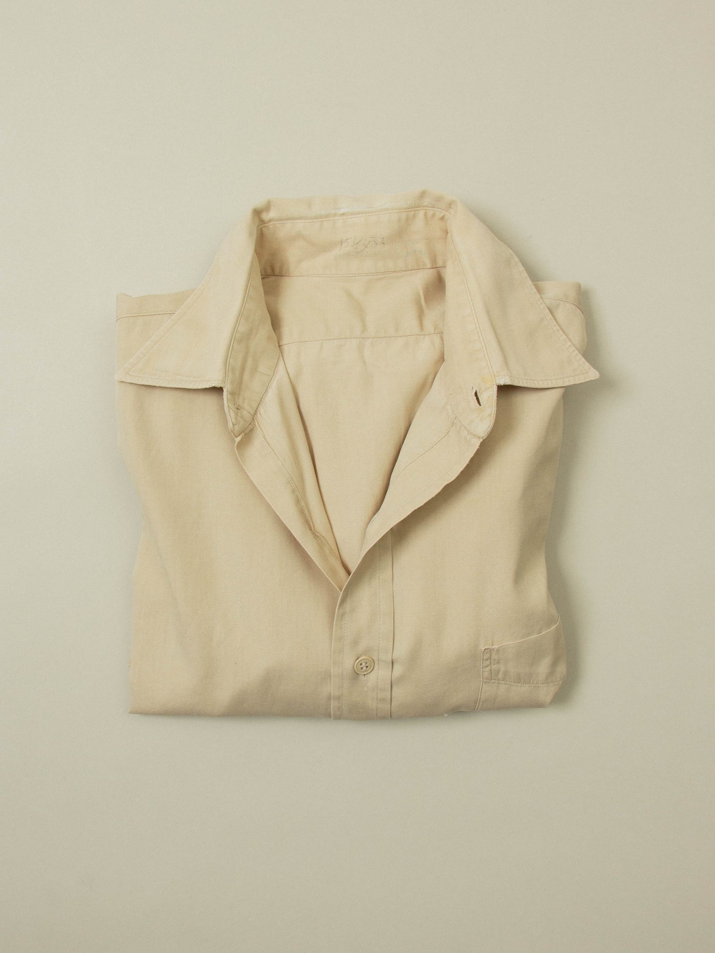 Vtg 1960s US Army Khaki Shirt (S/M)