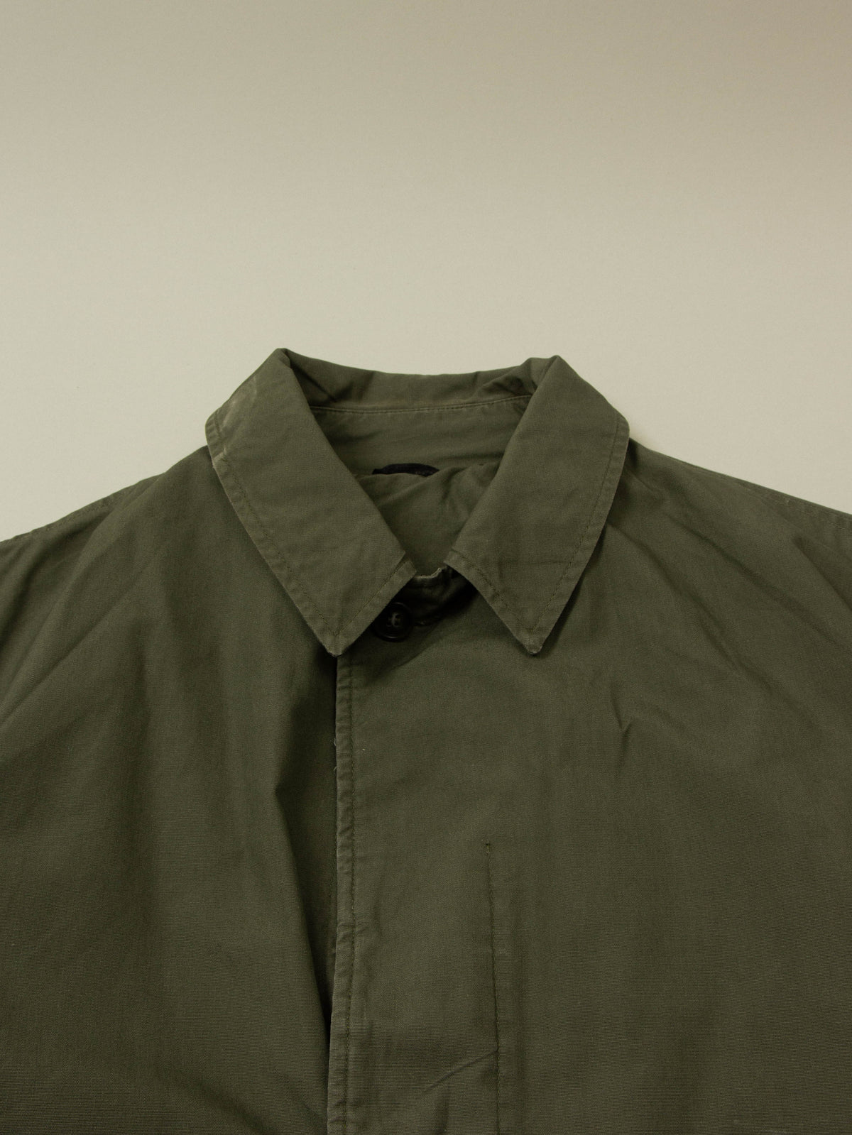 Vtg Raglan Army Trench Coat (L)