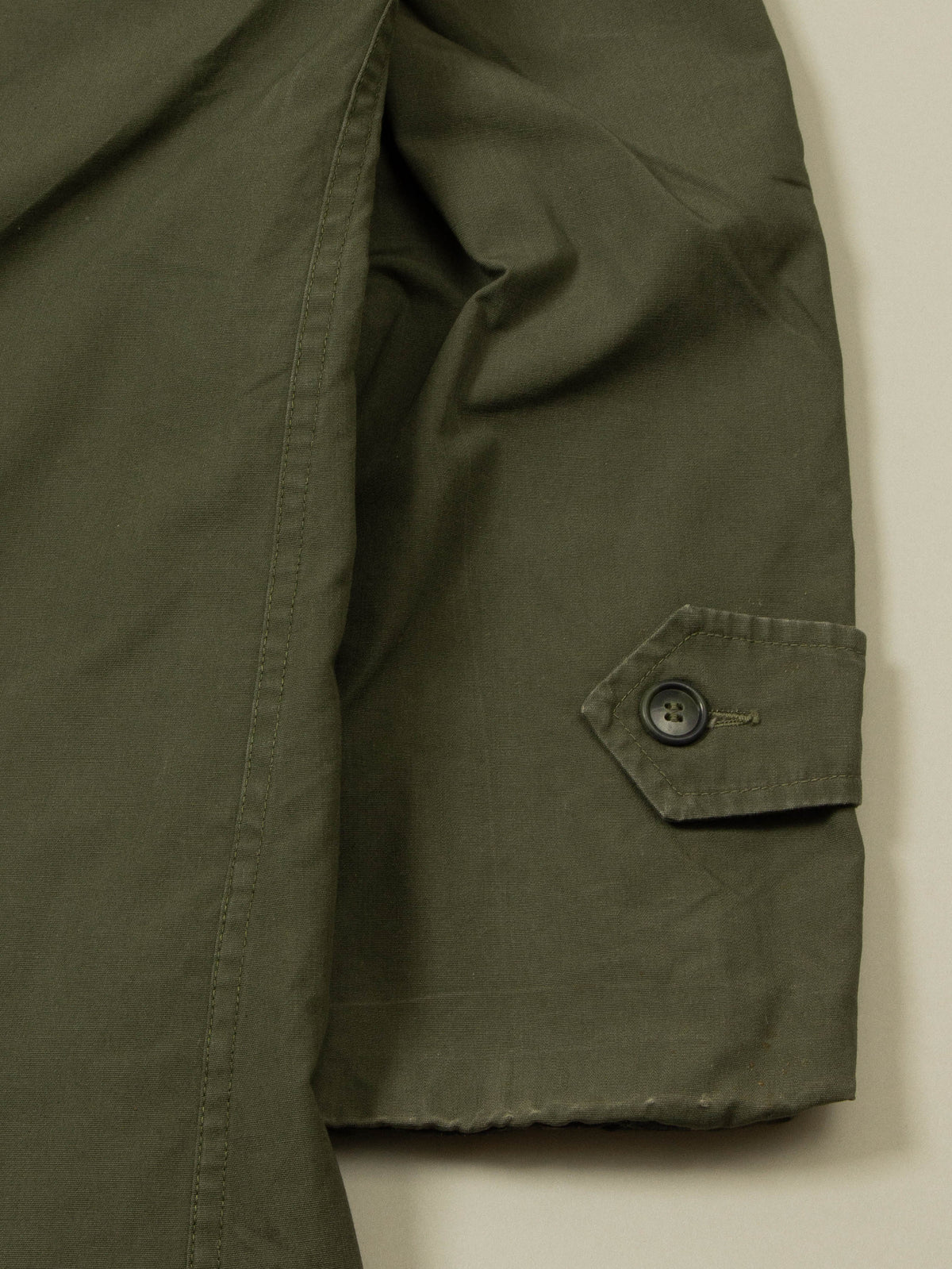 Vtg Raglan Army Trench Coat (L)