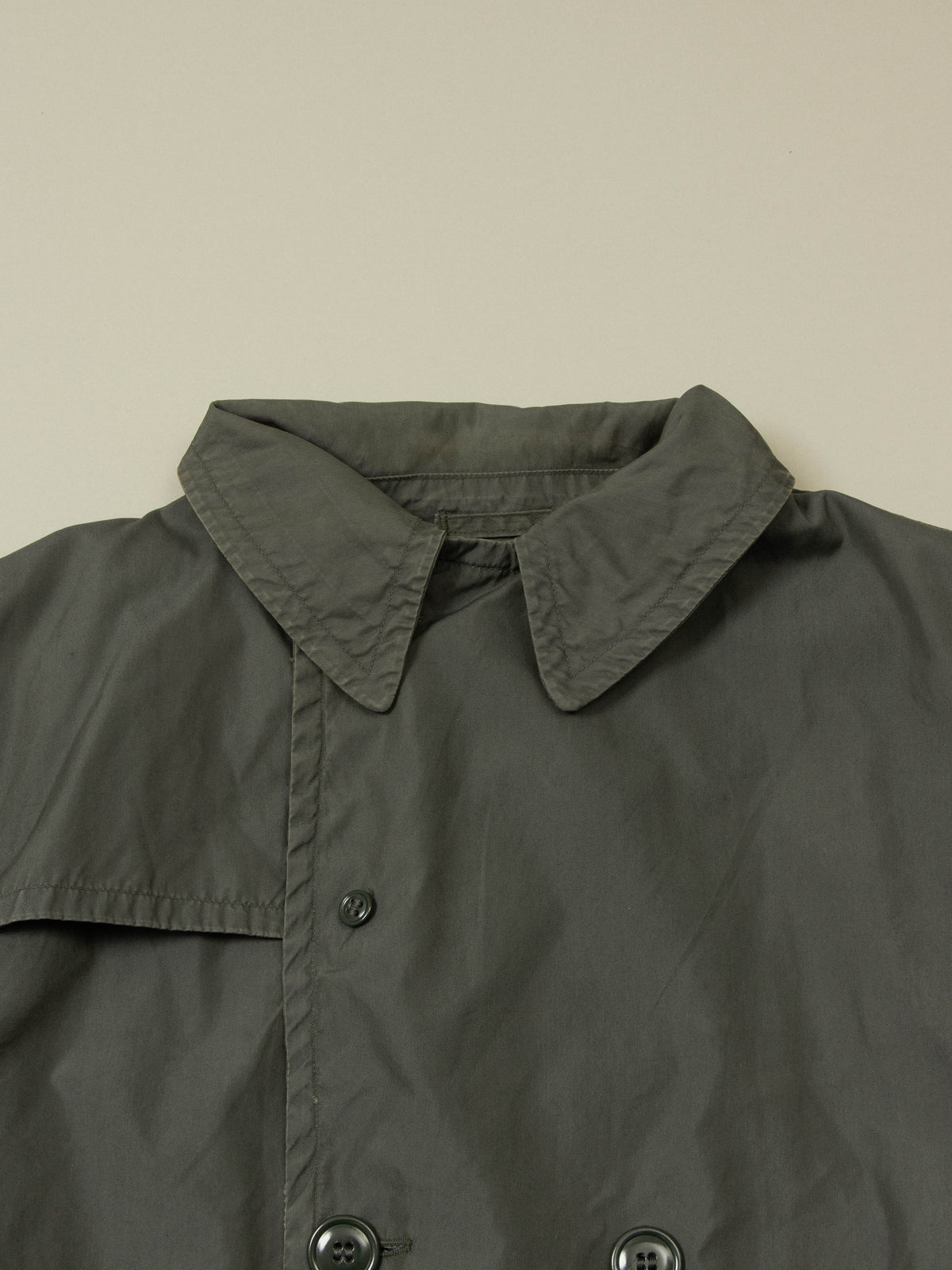 Vtg 1990s Double Breasted US Army Trench Coat (L)